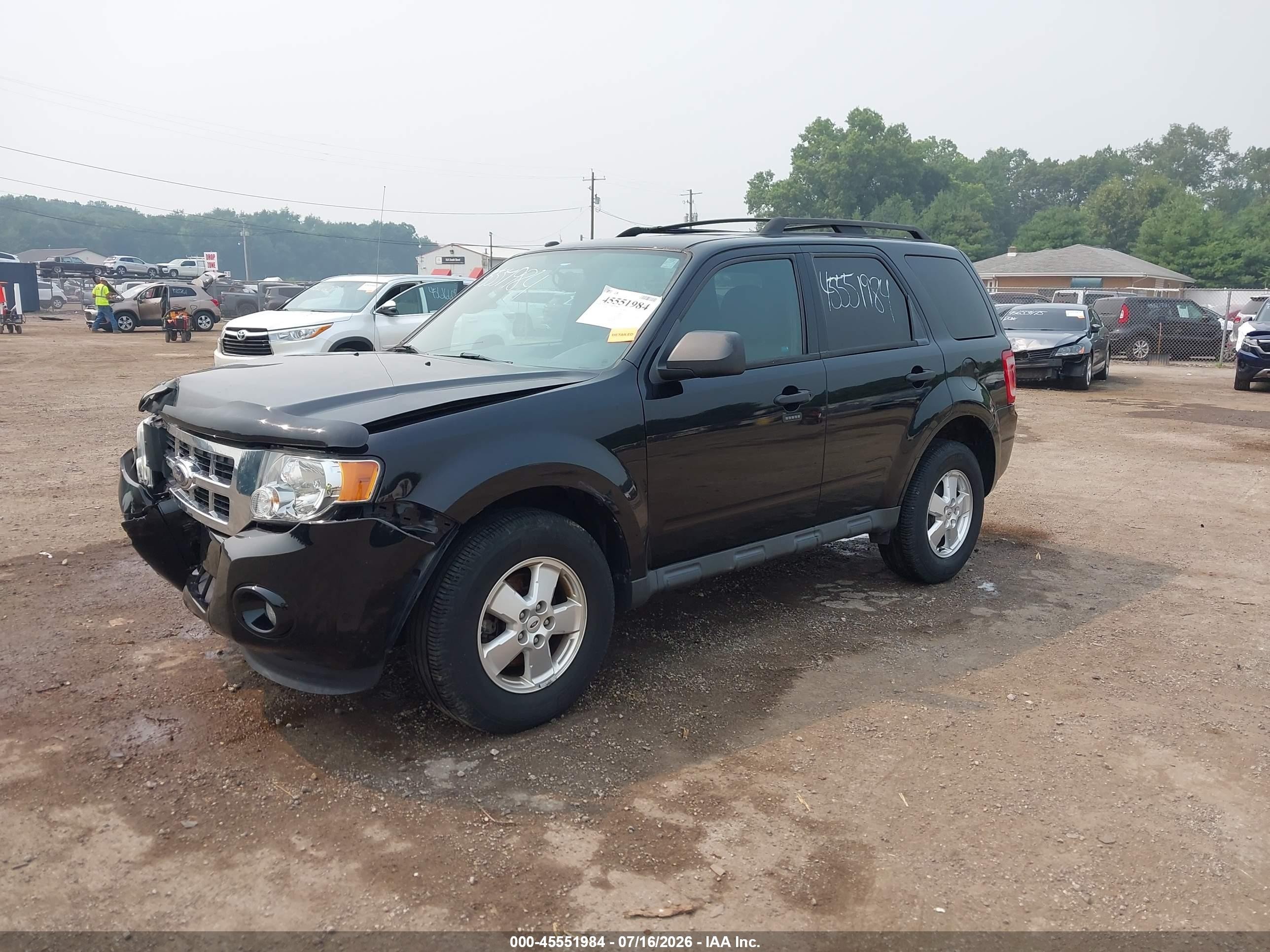 2012 Ford Escape Xlt Black vin: 1FMCU9DG3CKA74806
