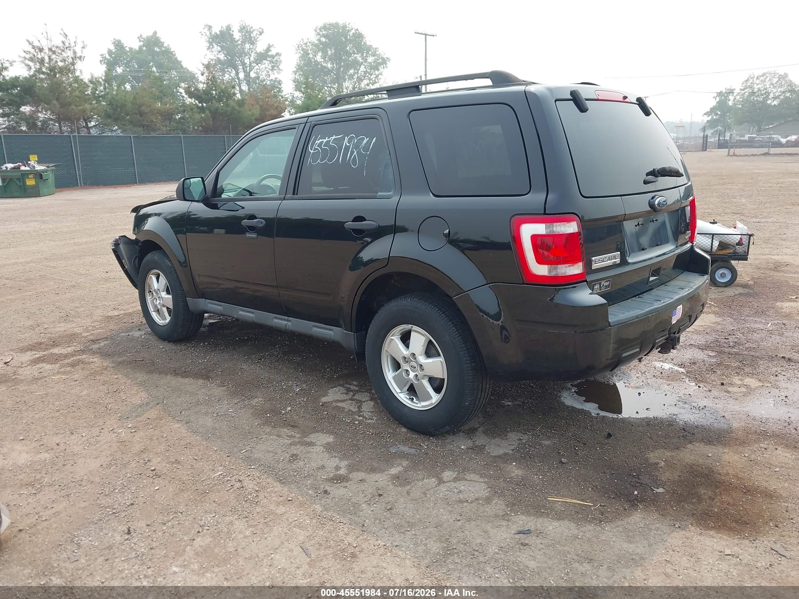 2012 Ford Escape Xlt Black vin: 1FMCU9DG3CKA74806