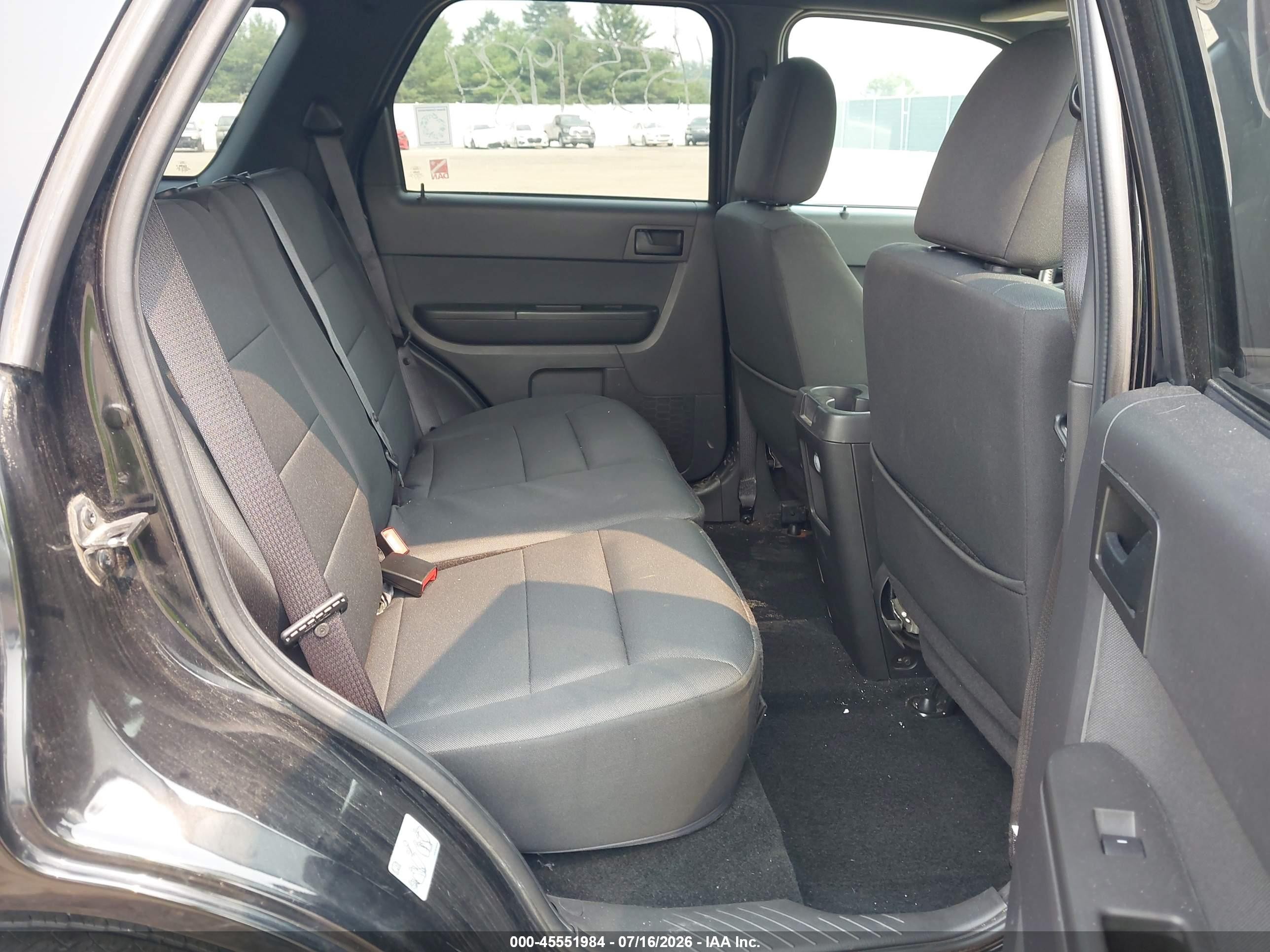 2012 Ford Escape Xlt Black vin: 1FMCU9DG3CKA74806