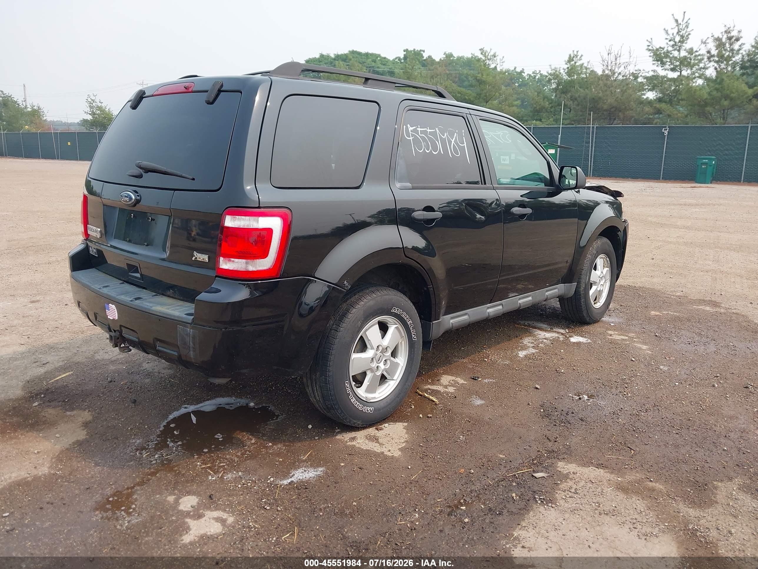 2012 Ford Escape Xlt Black vin: 1FMCU9DG3CKA74806
