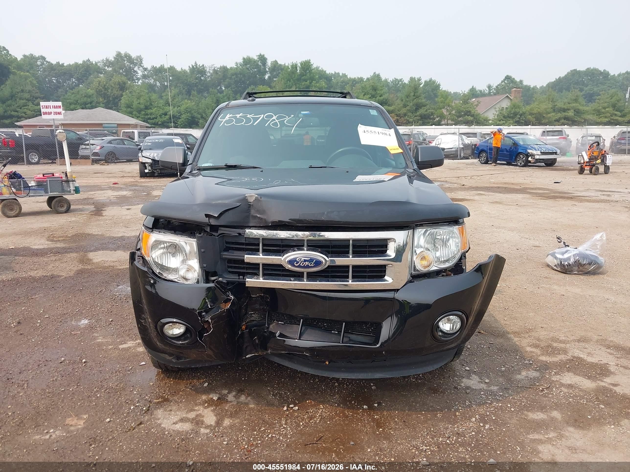 2012 Ford Escape Xlt Black vin: 1FMCU9DG3CKA74806