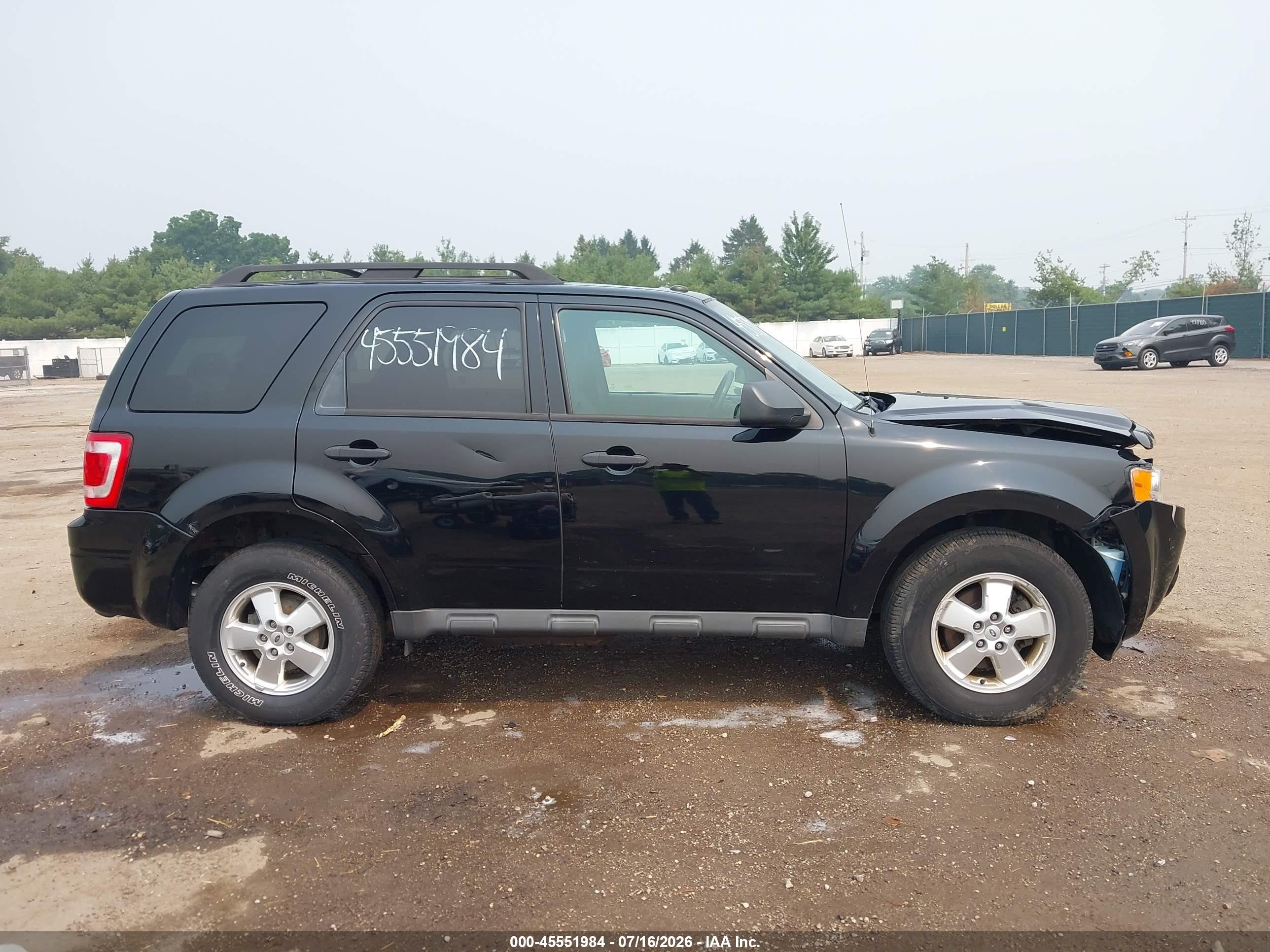 2012 Ford Escape Xlt Black vin: 1FMCU9DG3CKA74806
