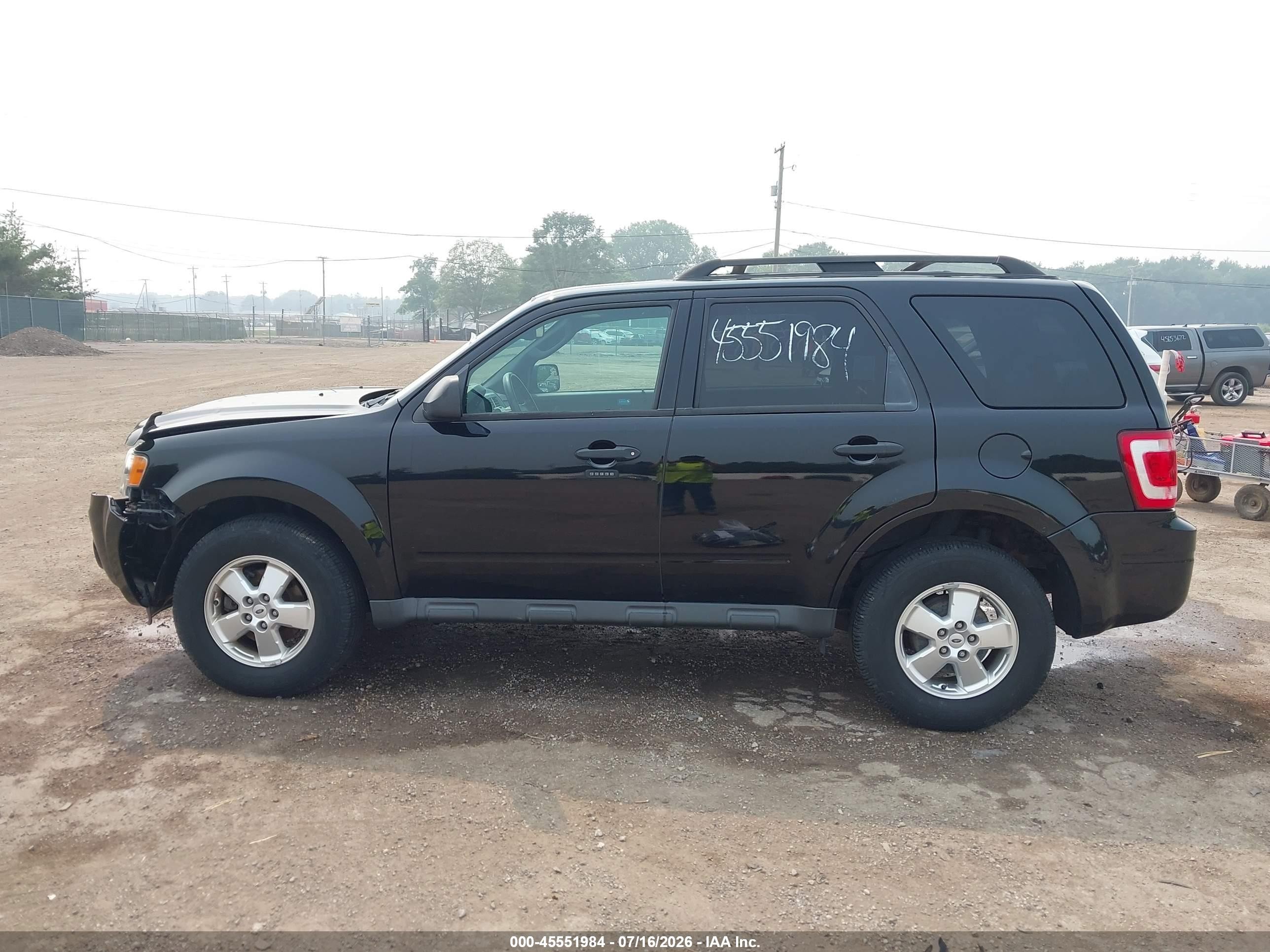 2012 Ford Escape Xlt Black vin: 1FMCU9DG3CKA74806