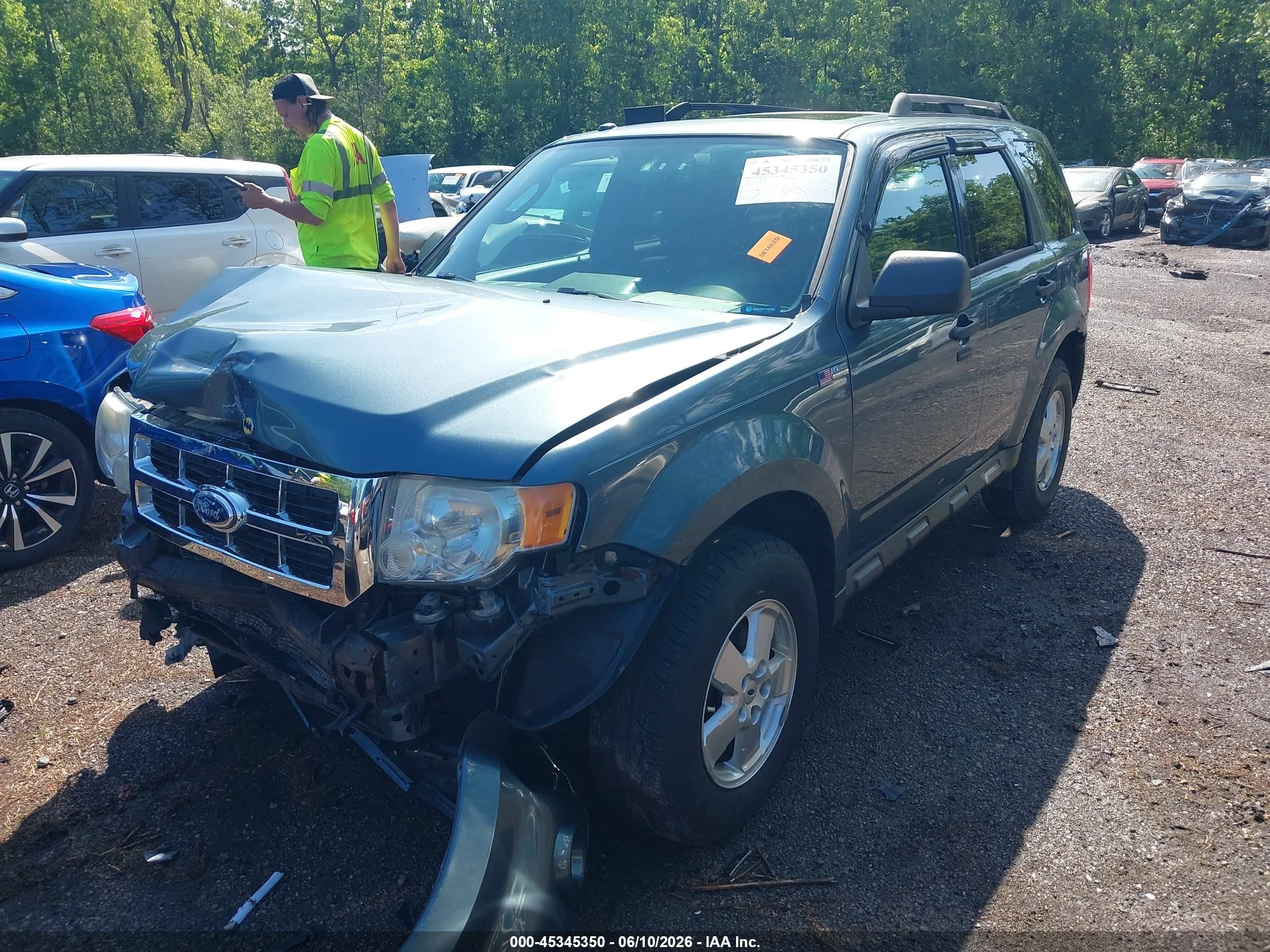 2012 Ford Escape Xlt Blue vin: 1FMCU9DG3CKB51075