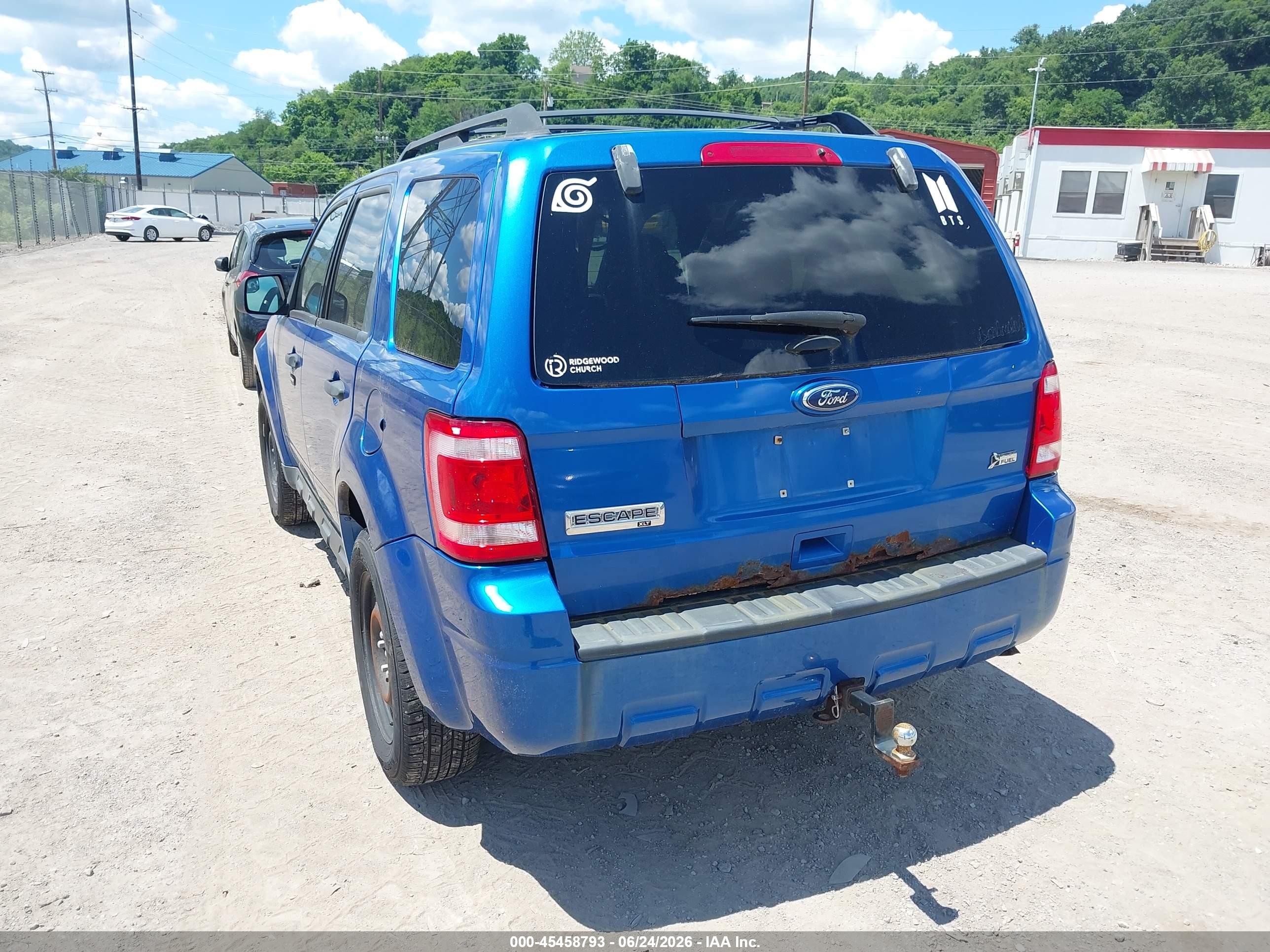 2012 Ford Escape Xlt Blue vin: 1FMCU9DG3CKC53038