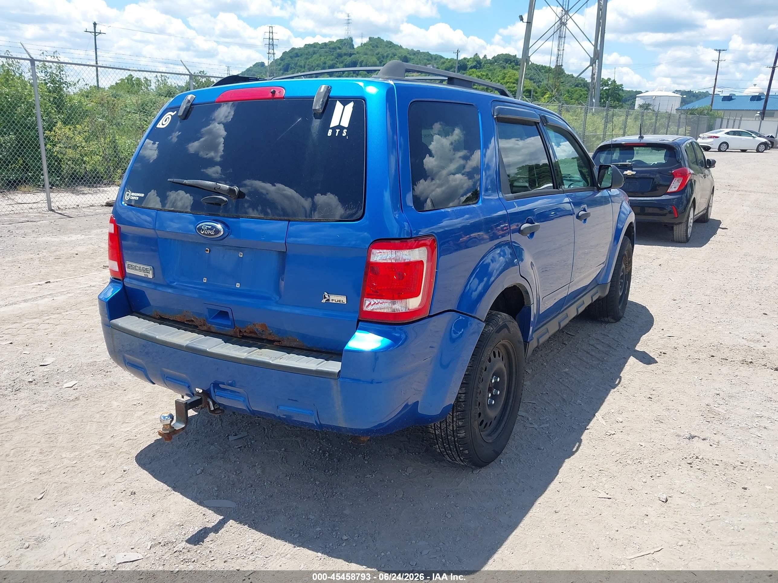 2012 Ford Escape Xlt Blue vin: 1FMCU9DG3CKC53038