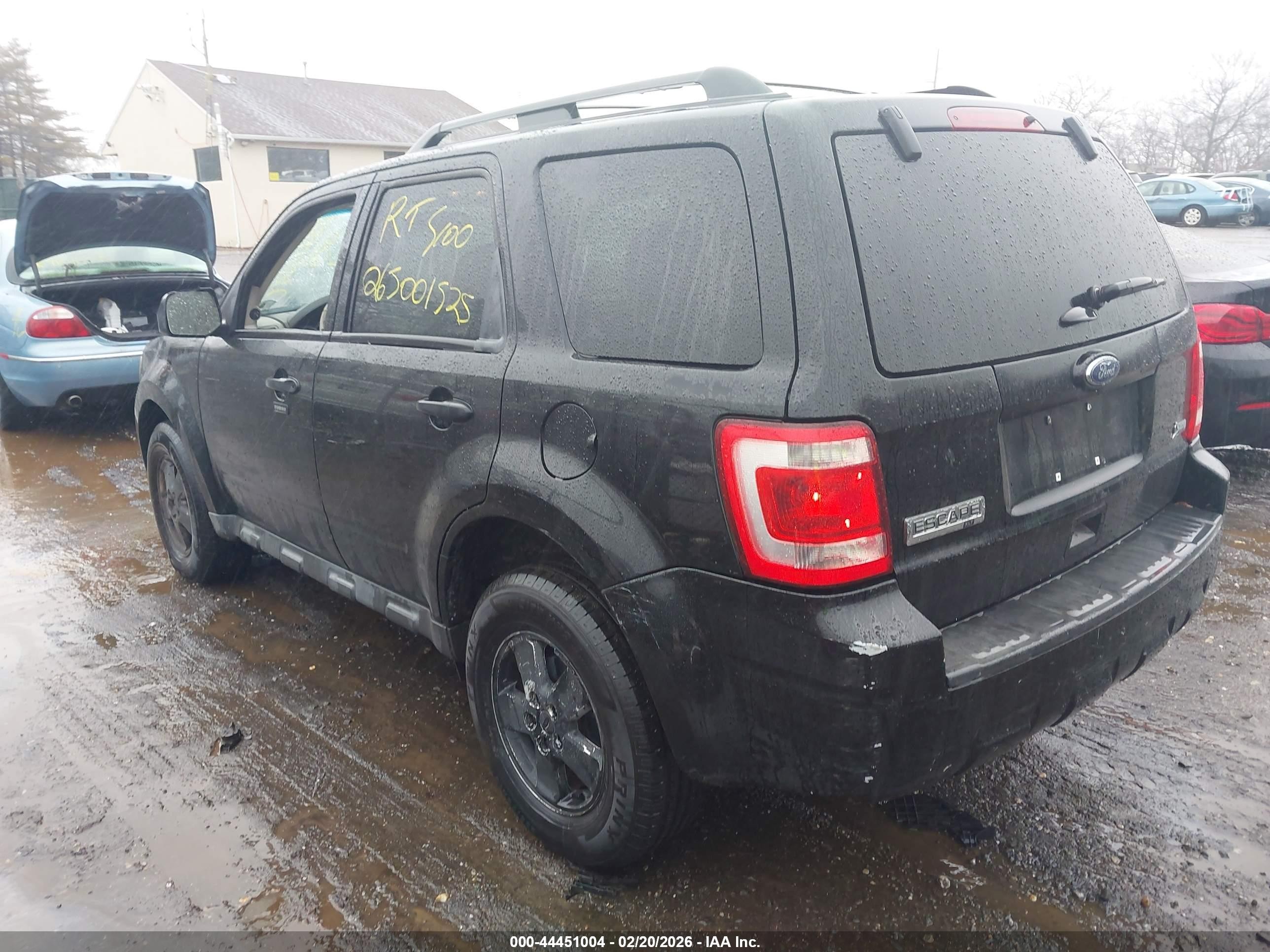 2012 Ford Escape Xlt Black vin: 1FMCU9DG4CKA92652