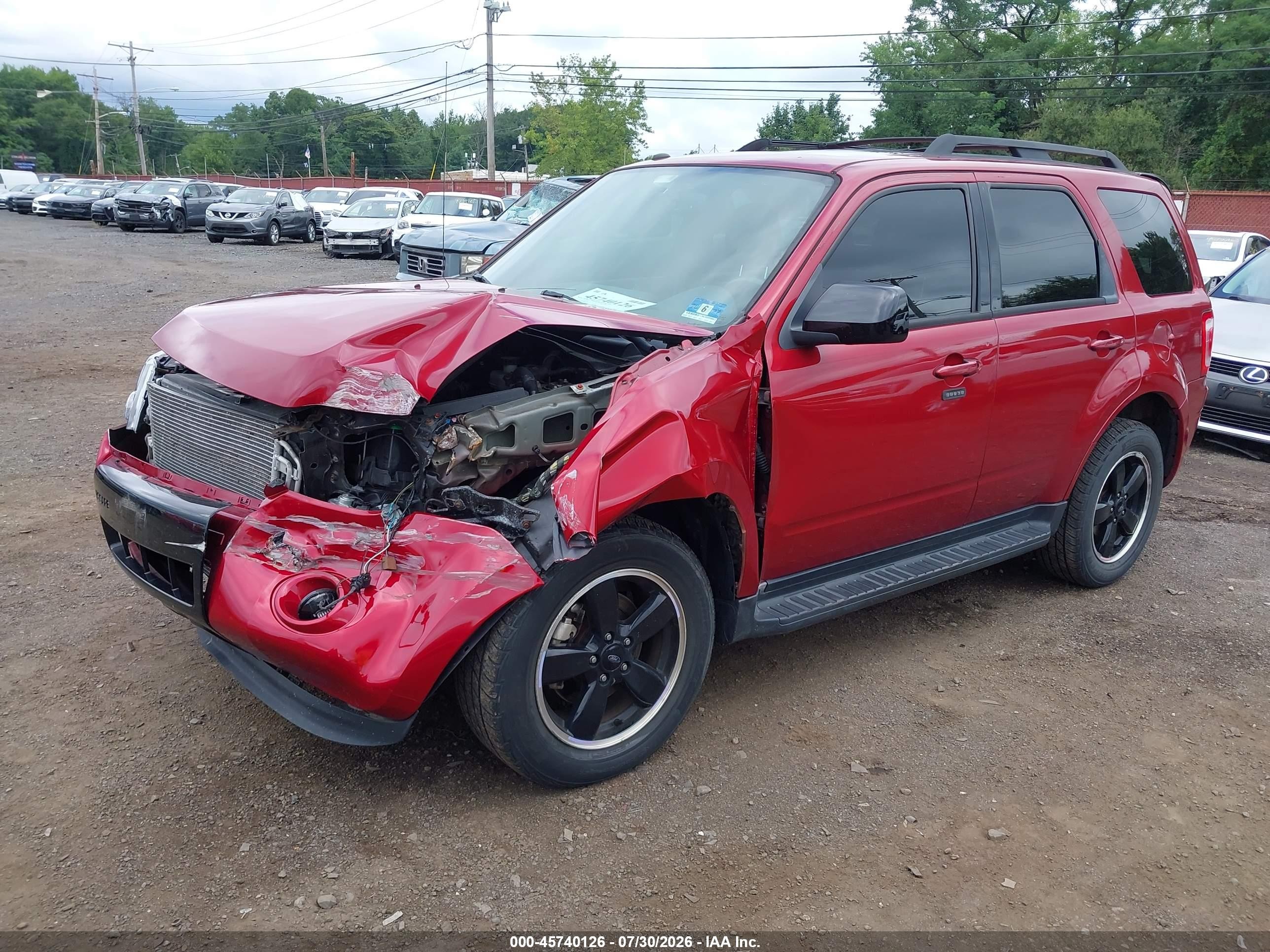 2012 Ford Escape Xlt Red vin: 1FMCU9DG4CKB48198