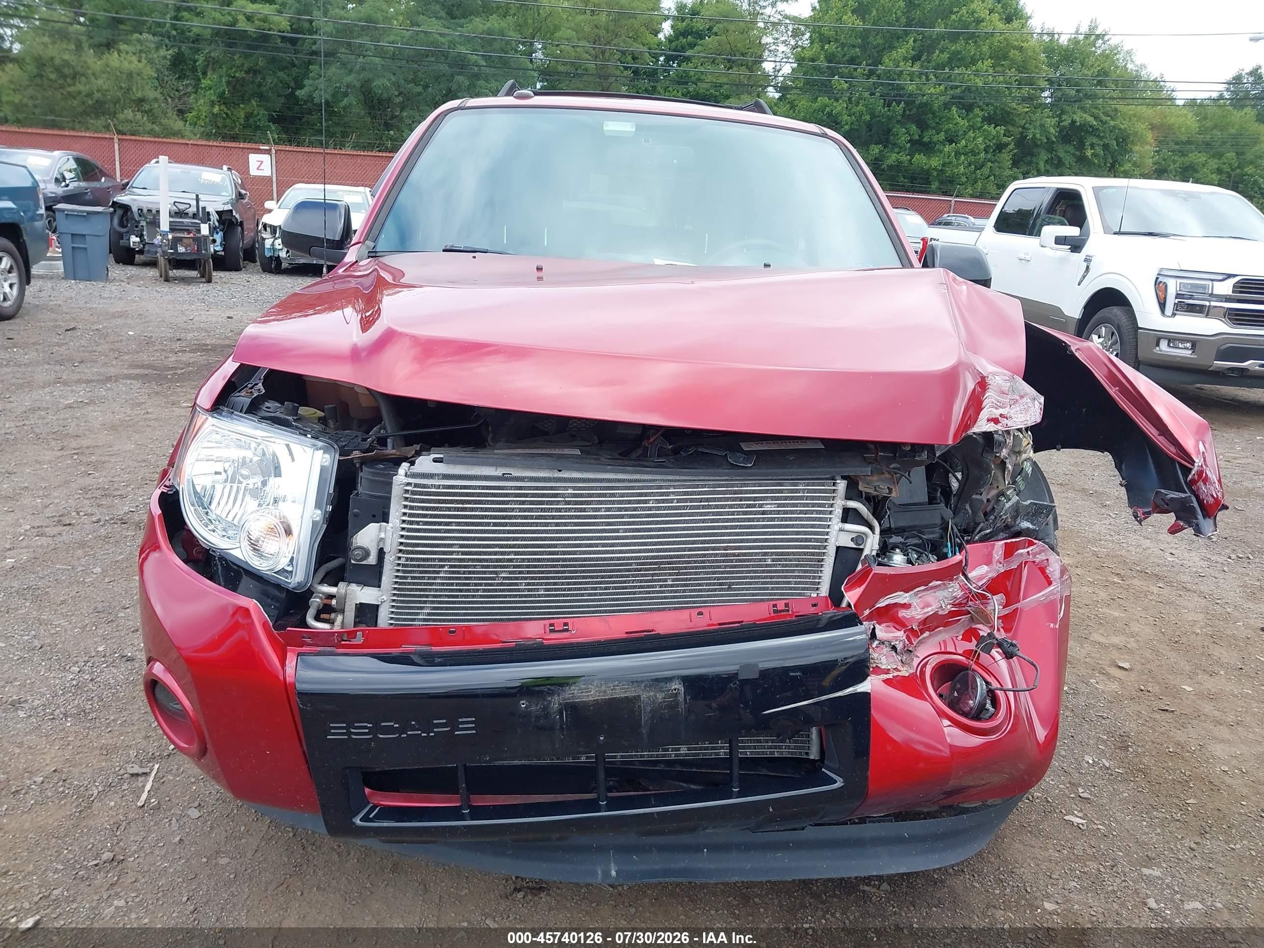 2012 Ford Escape Xlt Red vin: 1FMCU9DG4CKB48198