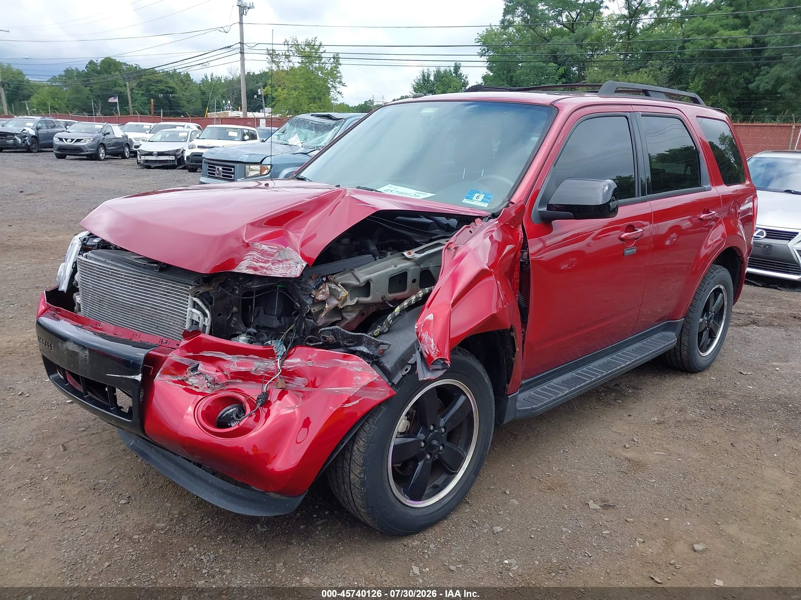 2012 Ford Escape Xlt Red vin: 1FMCU9DG4CKB48198