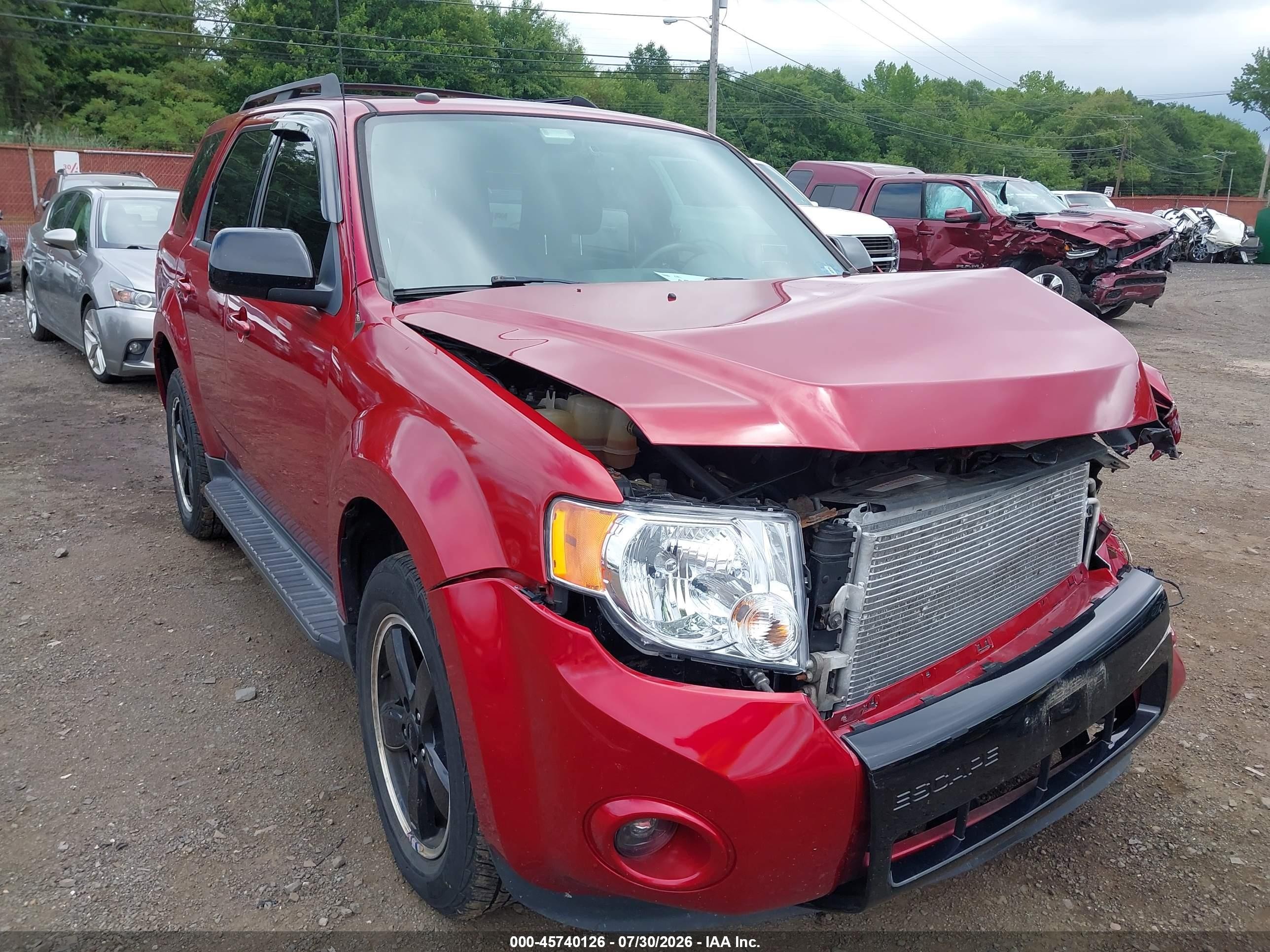 2012 Ford Escape Xlt Red vin: 1FMCU9DG4CKB48198