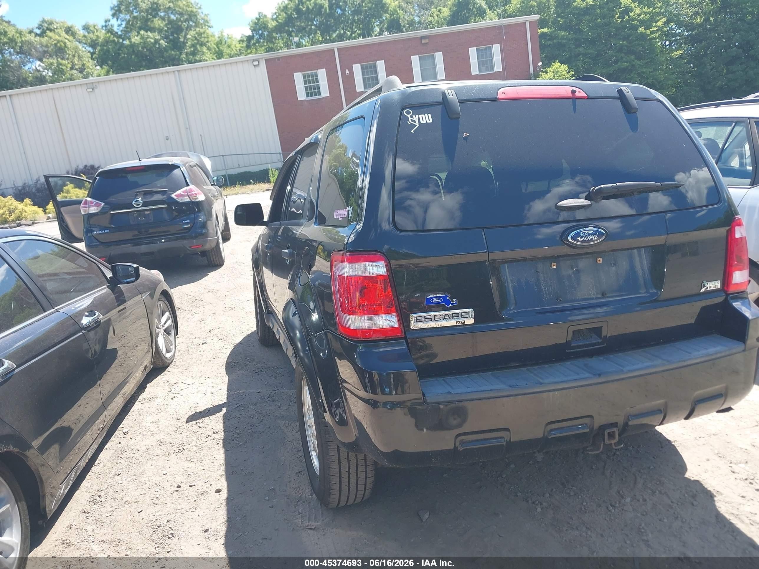 2011 Ford Escape Xlt Black vin: 1FMCU9DG5BKB69138