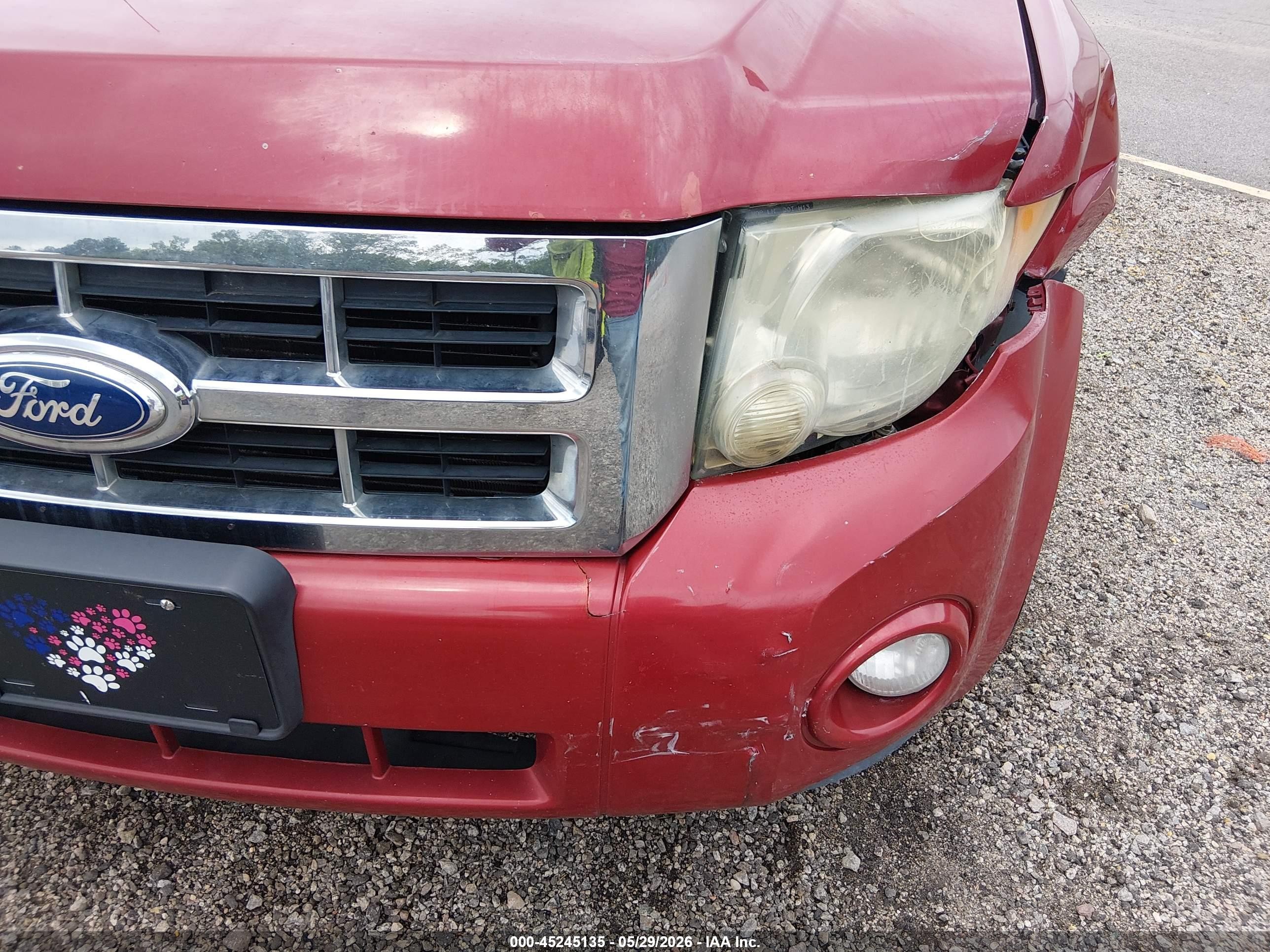 2011 Ford Escape Xlt Red vin: 1FMCU9DG5BKC35803