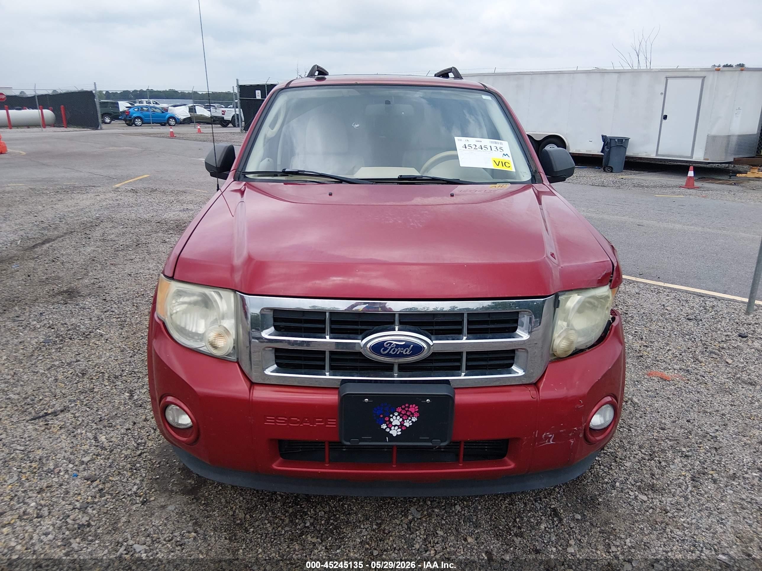2011 Ford Escape Xlt Red vin: 1FMCU9DG5BKC35803