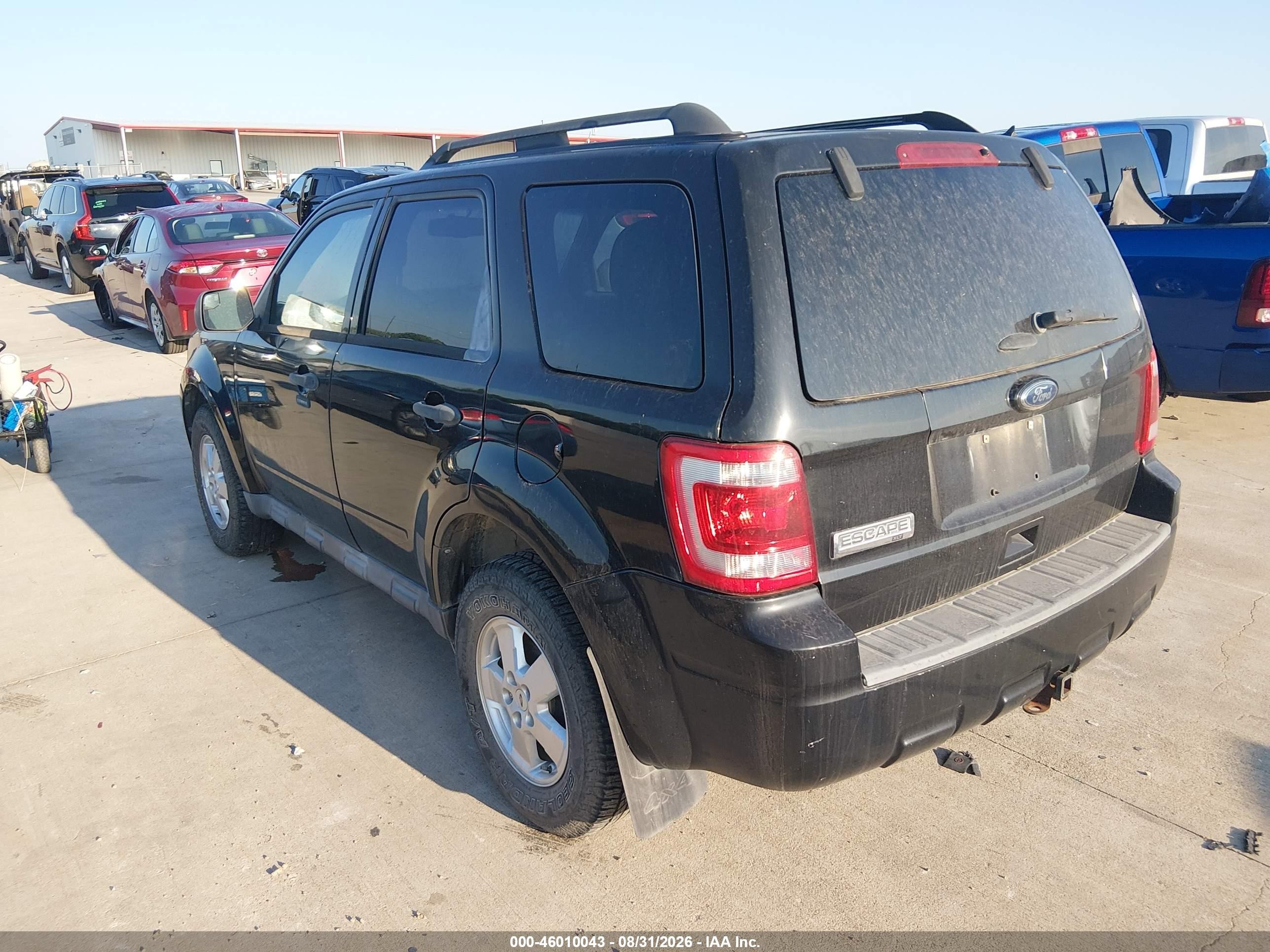 2012 Ford Escape Xlt Black vin: 1FMCU9DG5CKA88562