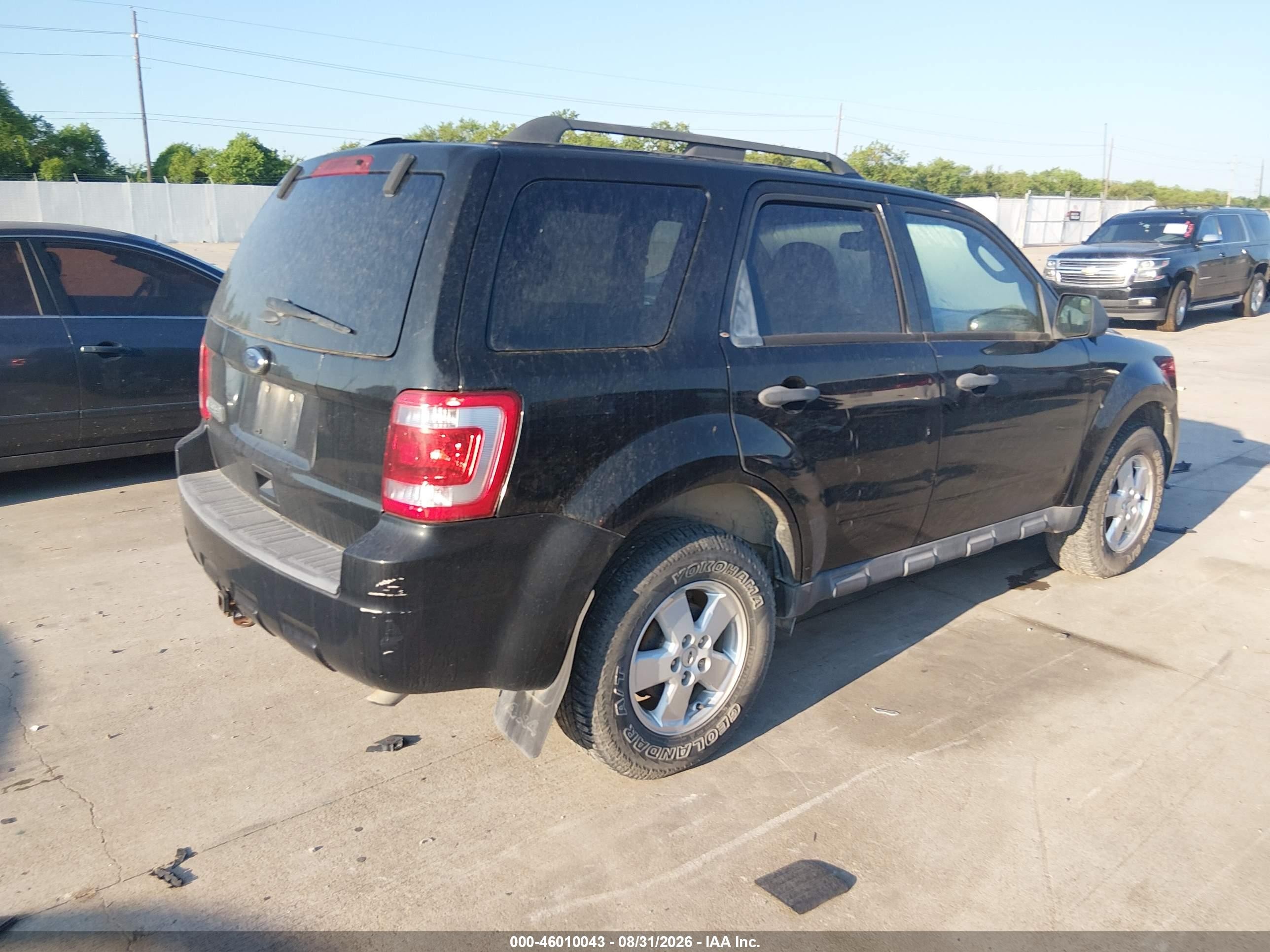 2012 Ford Escape Xlt Black vin: 1FMCU9DG5CKA88562