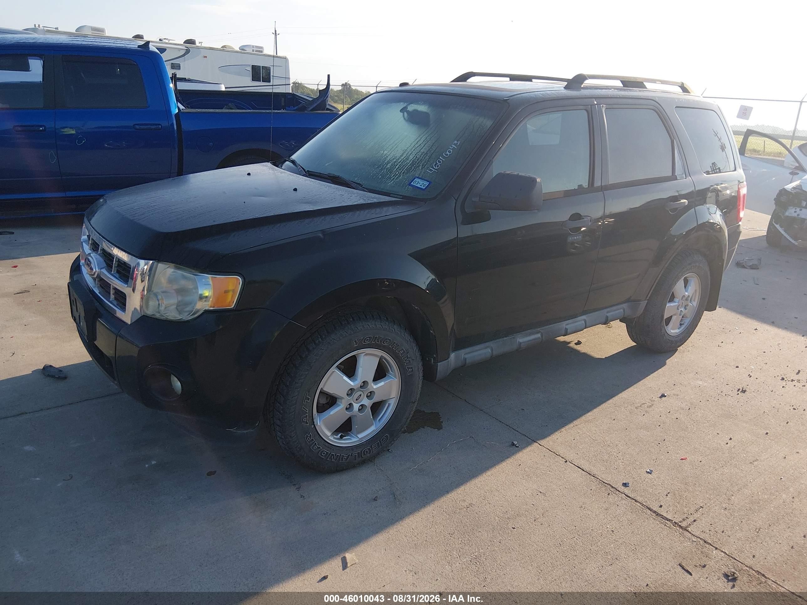 2012 Ford Escape Xlt Black vin: 1FMCU9DG5CKA88562