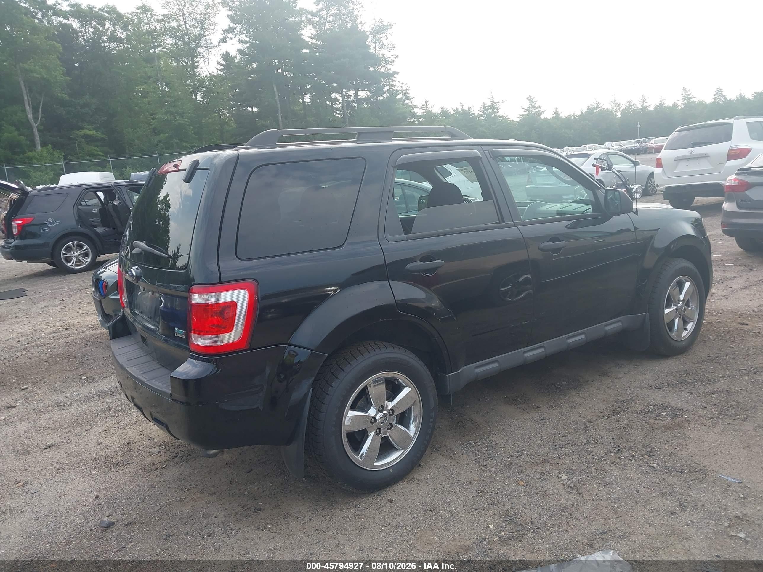2012 Ford Escape Xlt Черный vin: 1FMCU9DG5CKB98267