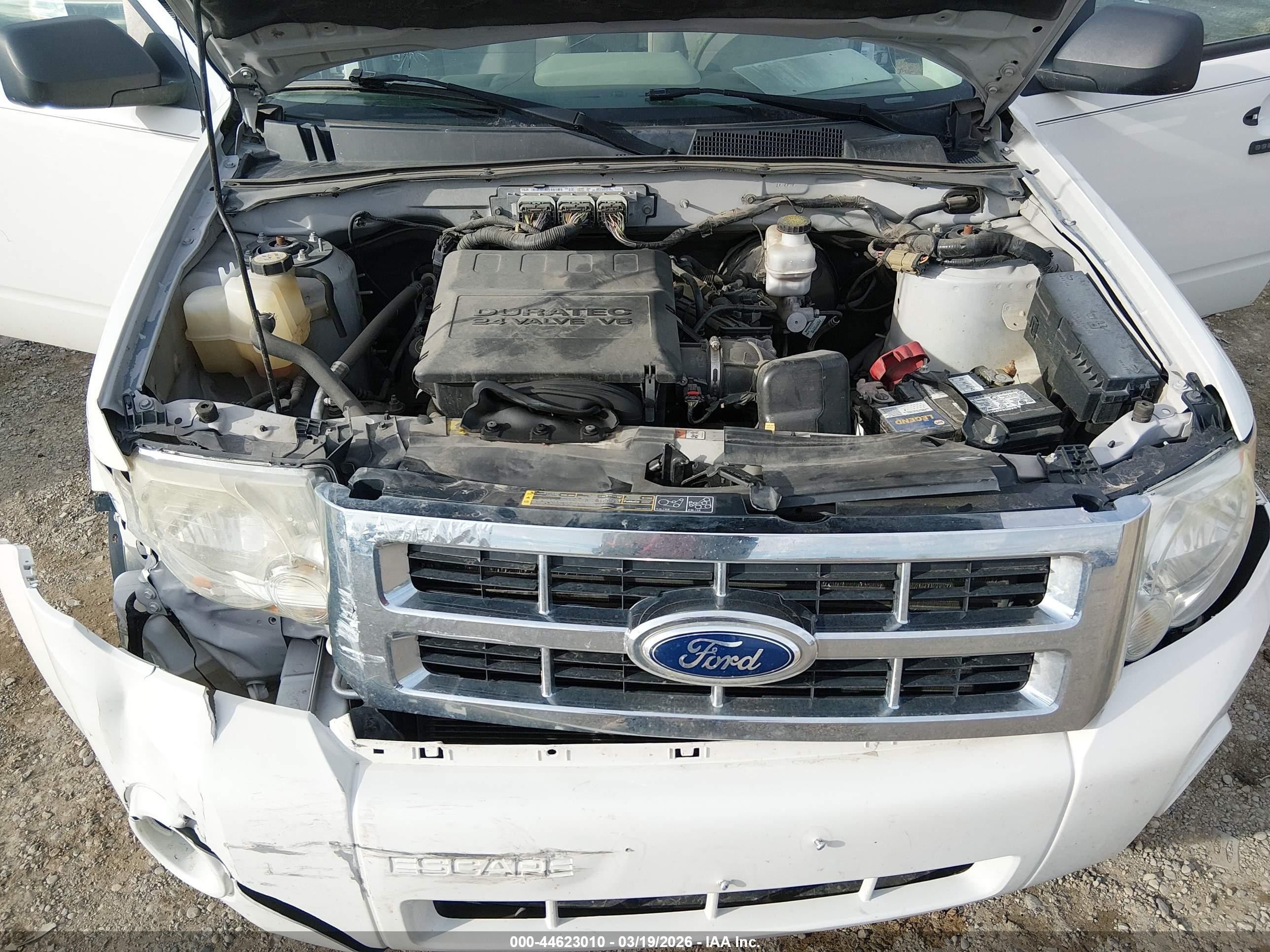 2012 Ford Escape Xlt White vin: 1FMCU9DG6CKB55718