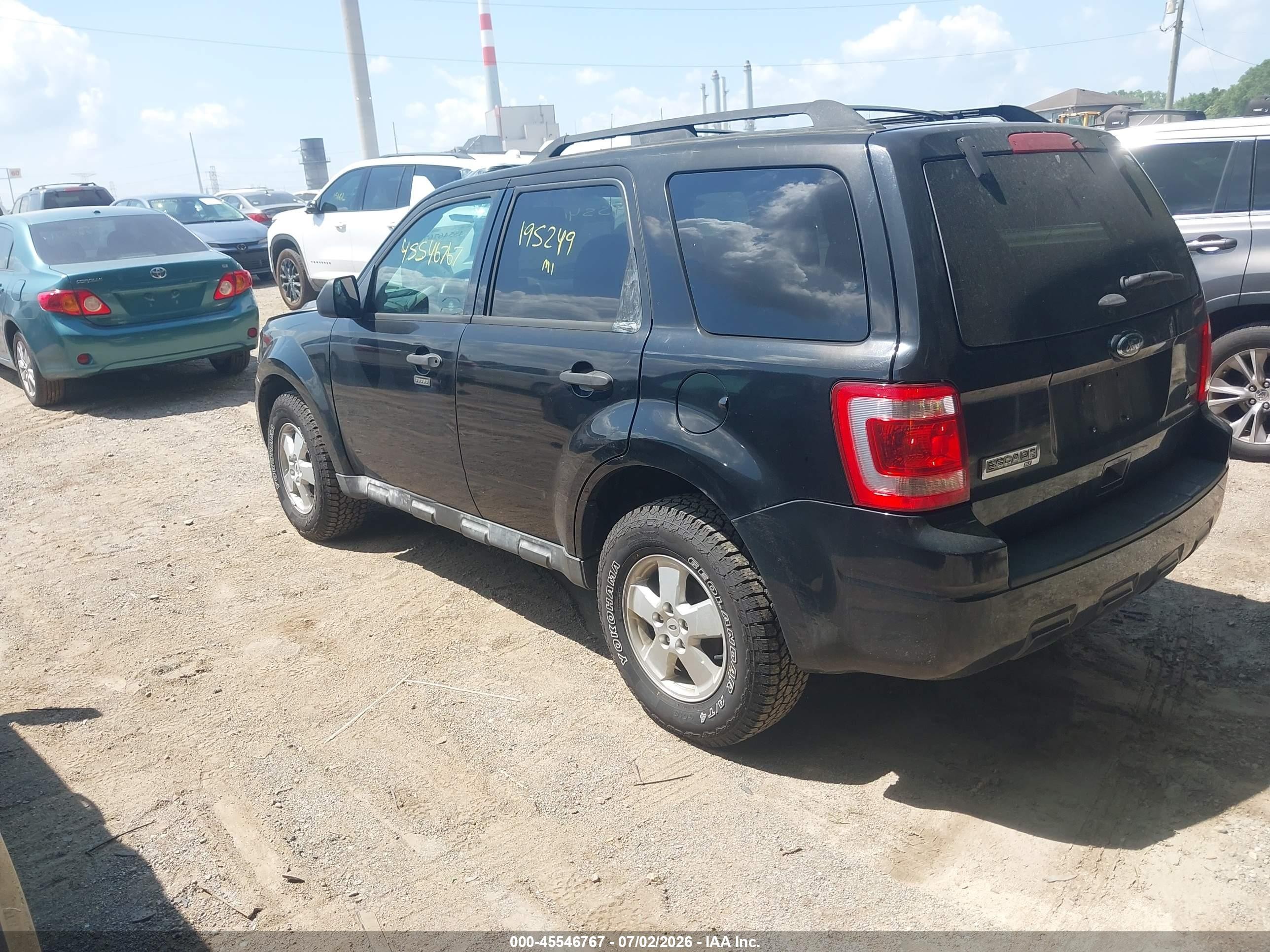 2012 Ford Escape Xlt Black vin: 1FMCU9DG7CKB55940