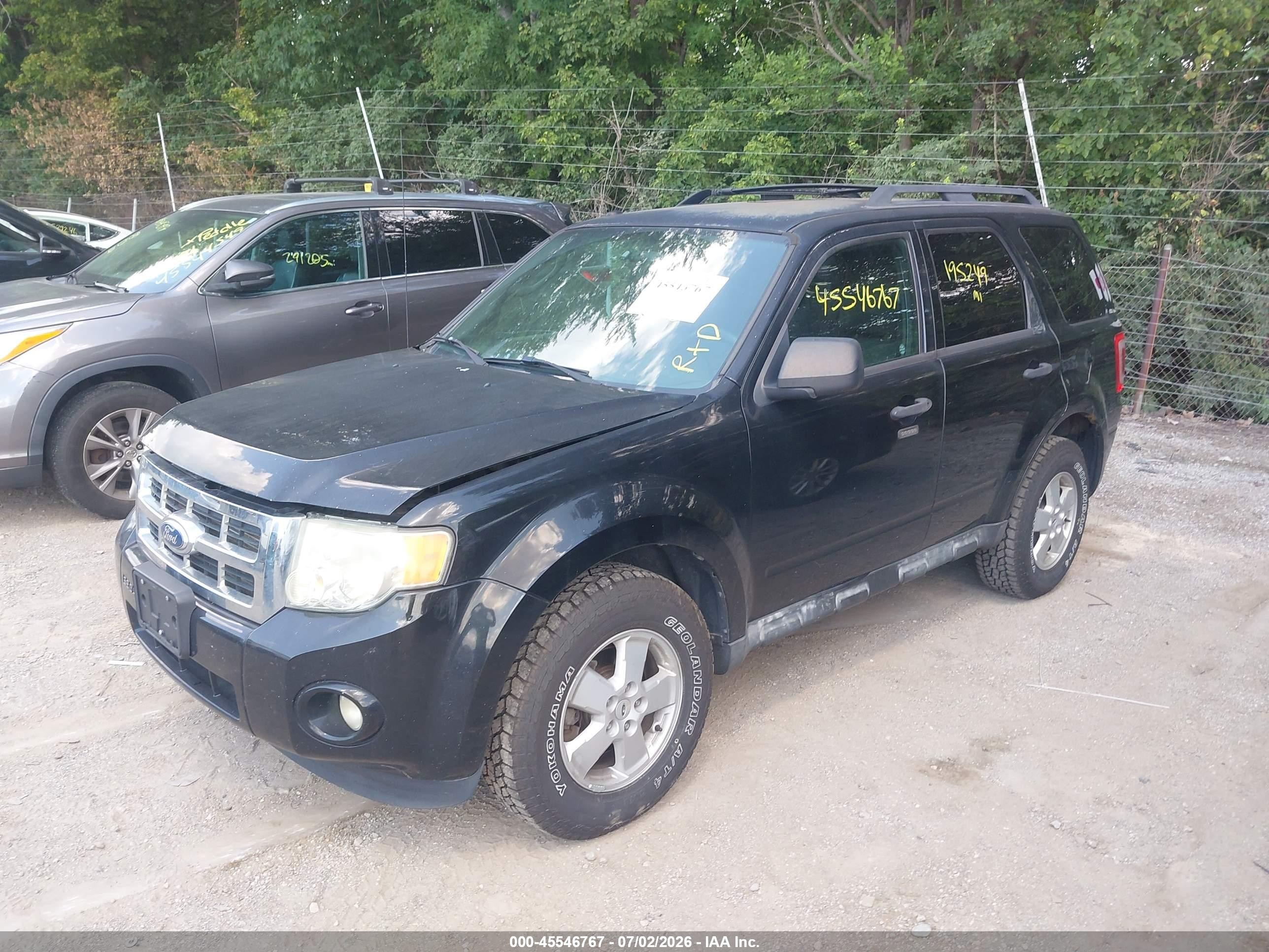 2012 Ford Escape Xlt Black vin: 1FMCU9DG7CKB55940