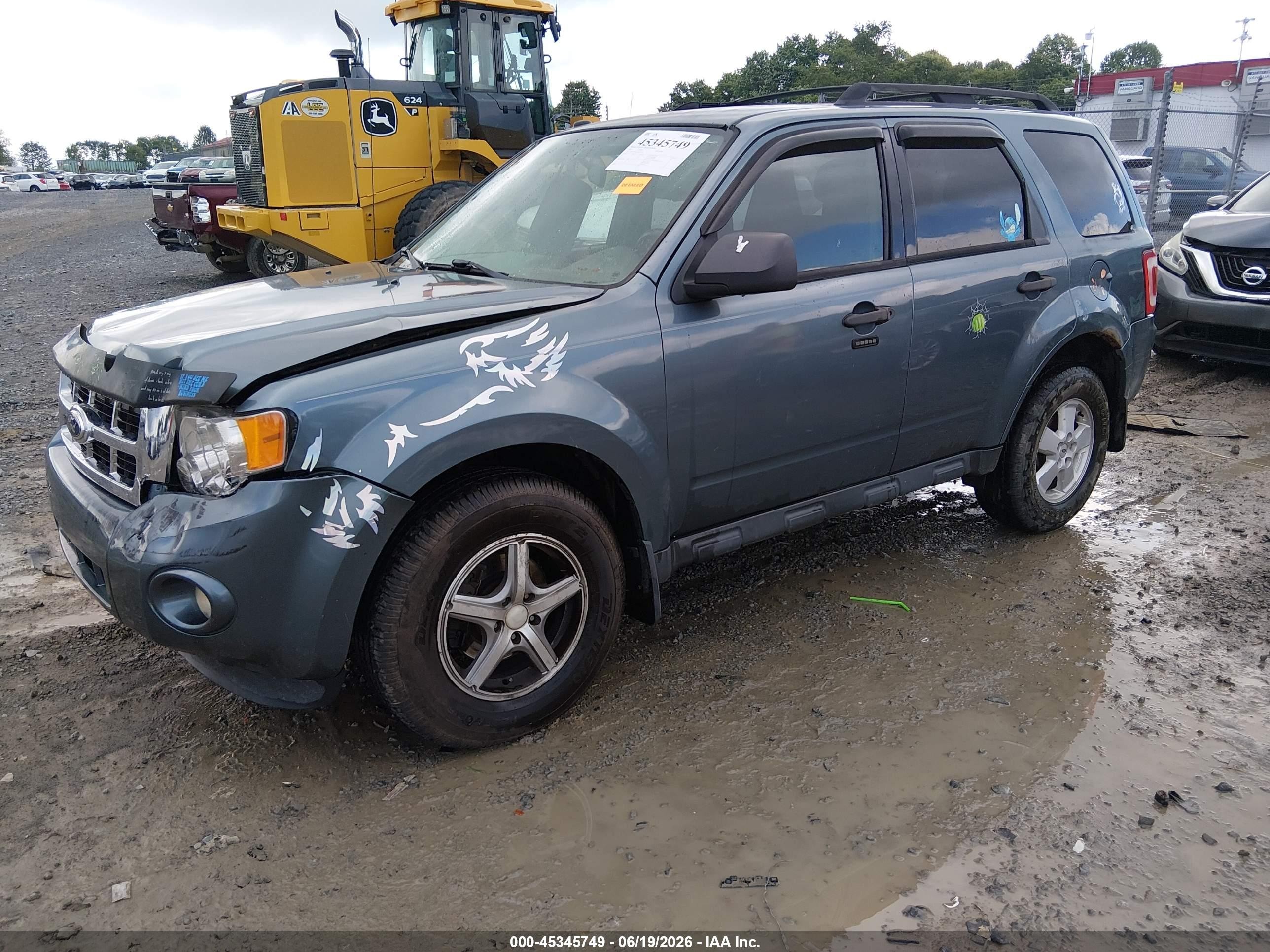 2012 Ford Escape Xlt Blue vin: 1FMCU9DG7CKC24741