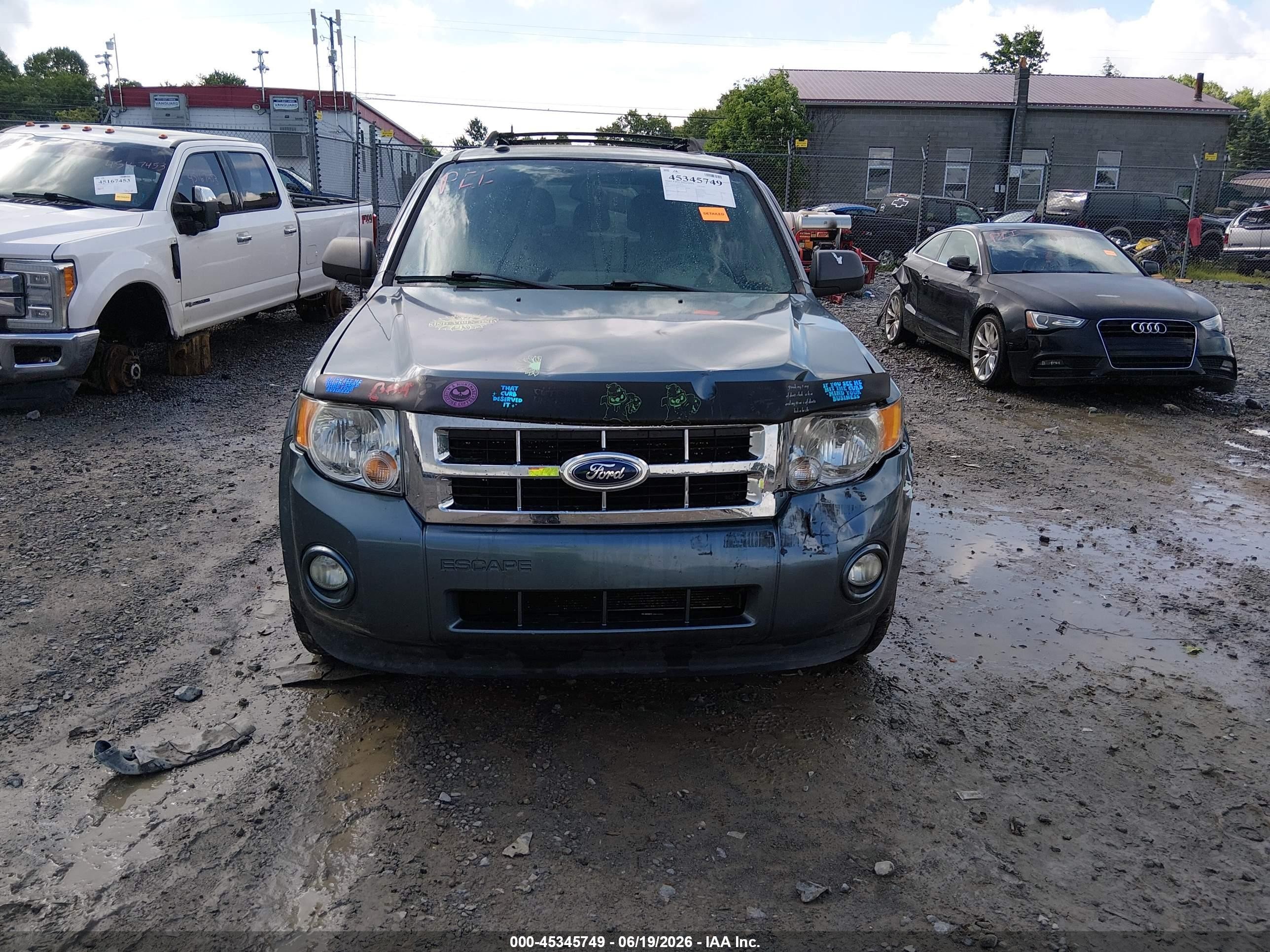 2012 Ford Escape Xlt Blue vin: 1FMCU9DG7CKC24741