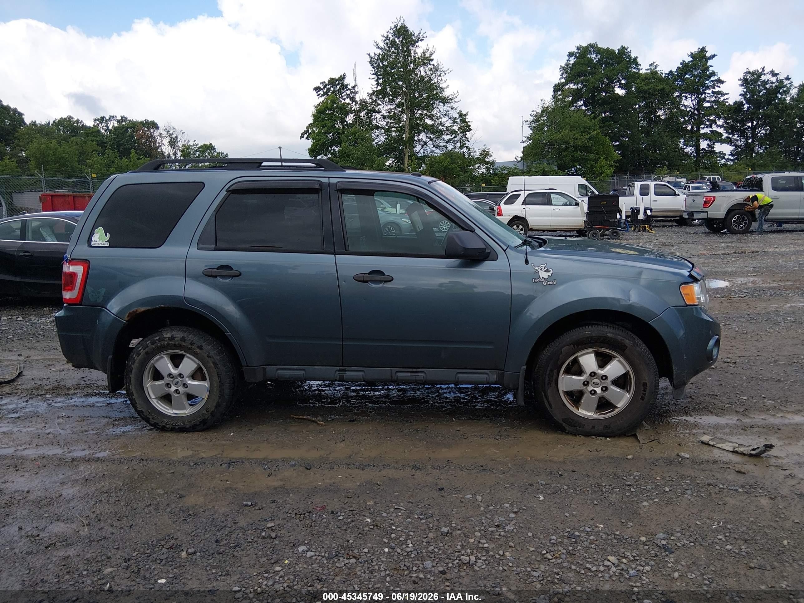 2012 Ford Escape Xlt Blue vin: 1FMCU9DG7CKC24741