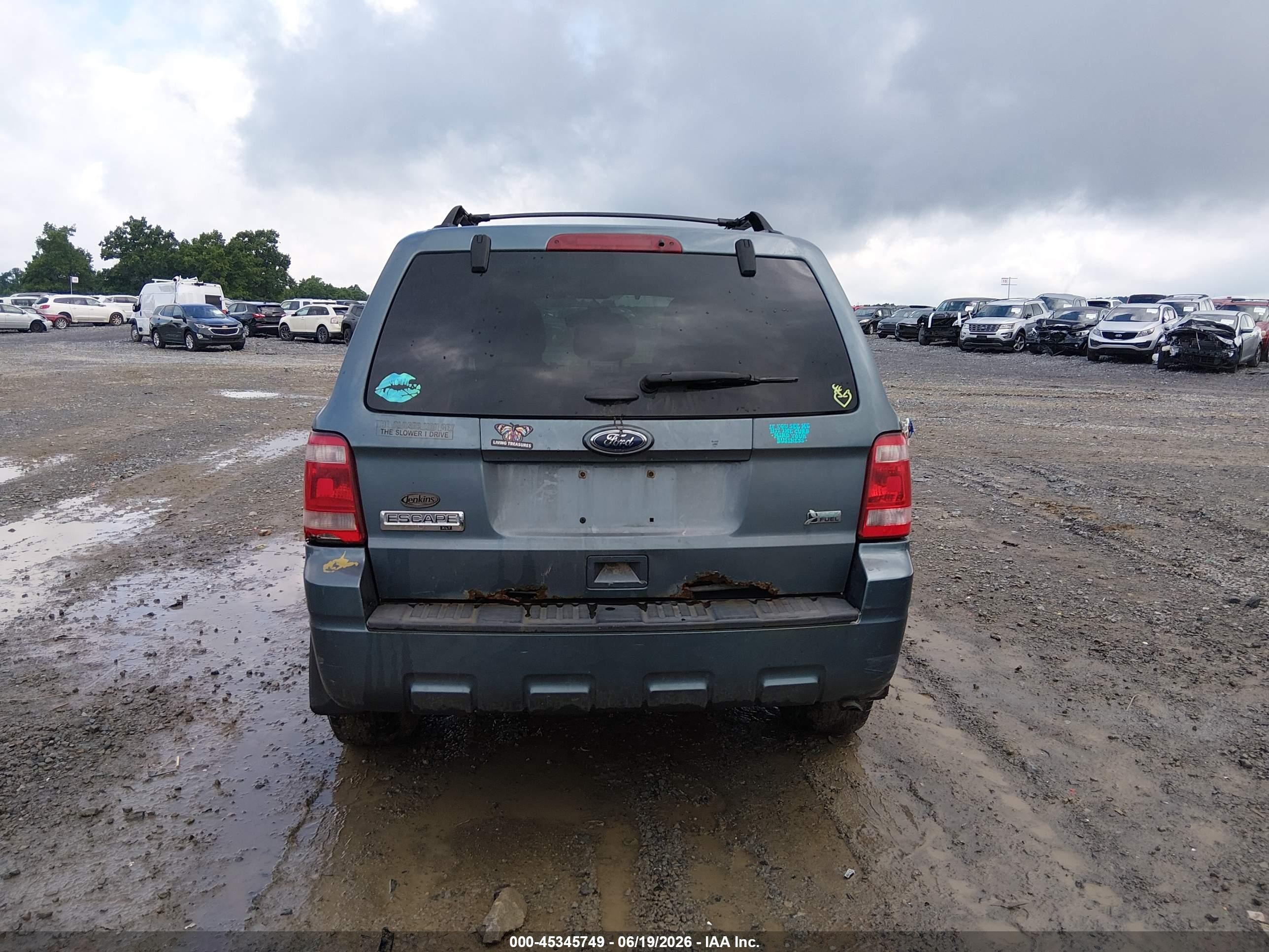 2012 Ford Escape Xlt Blue vin: 1FMCU9DG7CKC24741