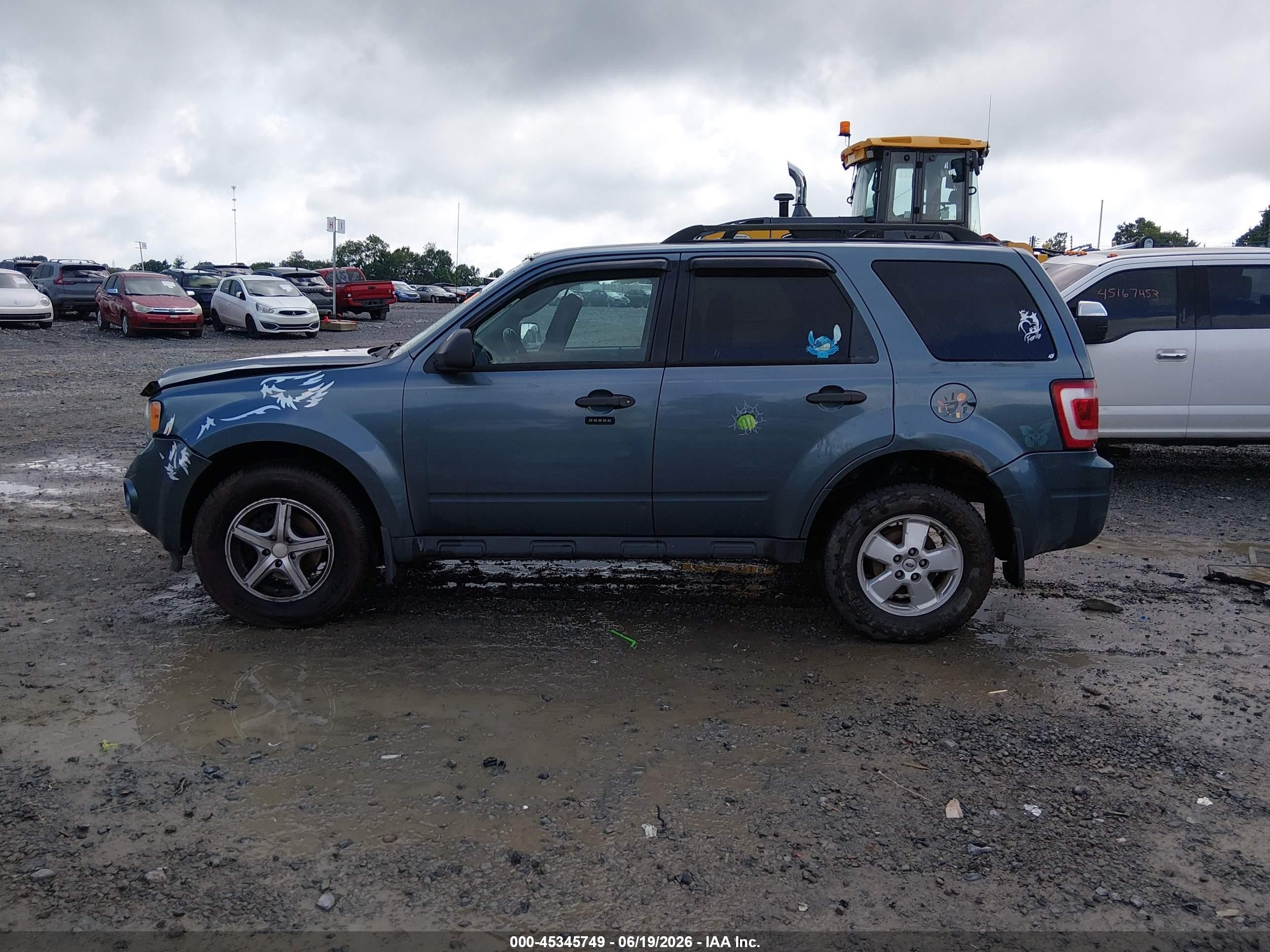 2012 Ford Escape Xlt Blue vin: 1FMCU9DG7CKC24741