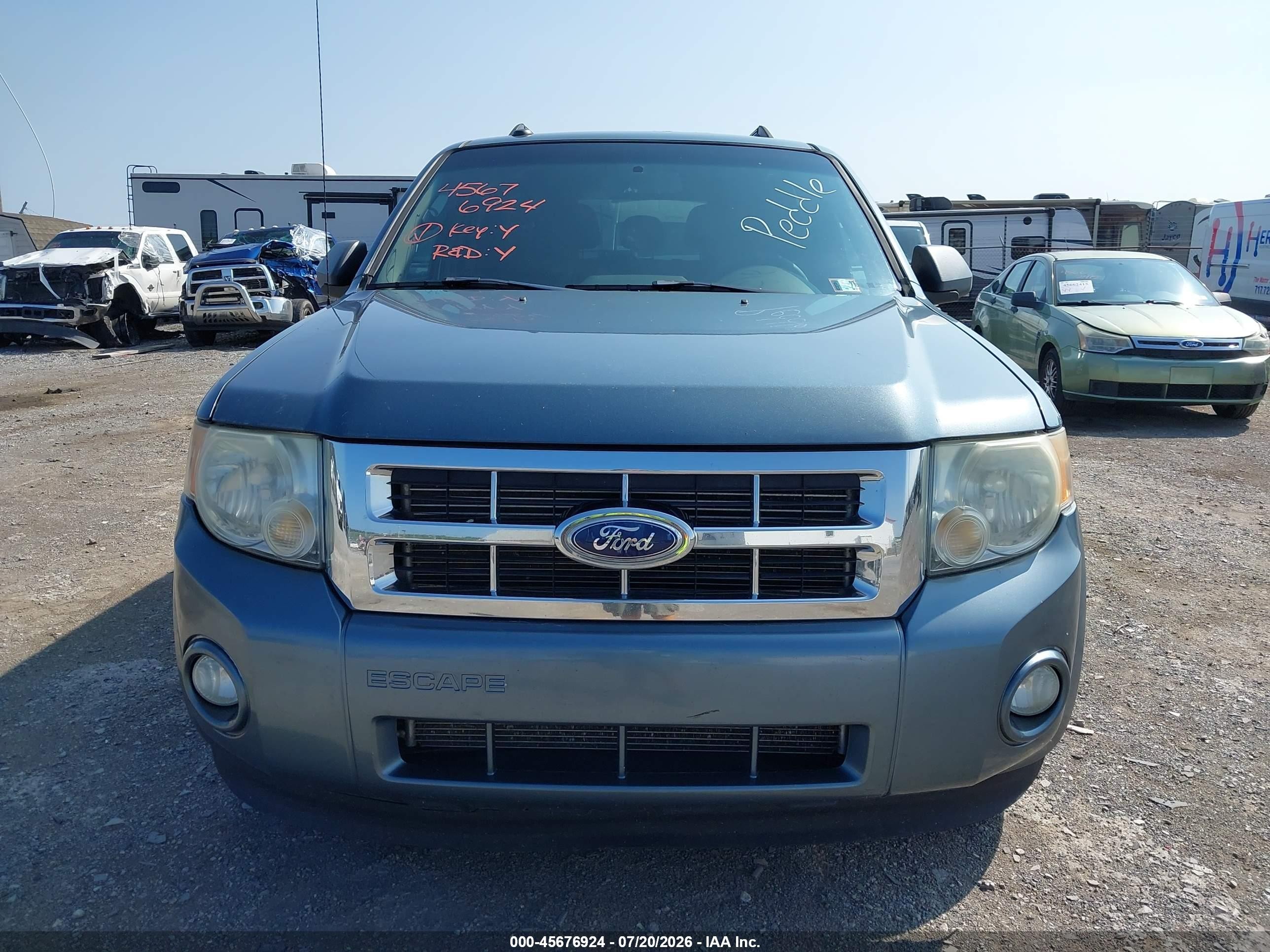 2010 Ford Escape Xlt Blue vin: 1FMCU9DG8AKB09496