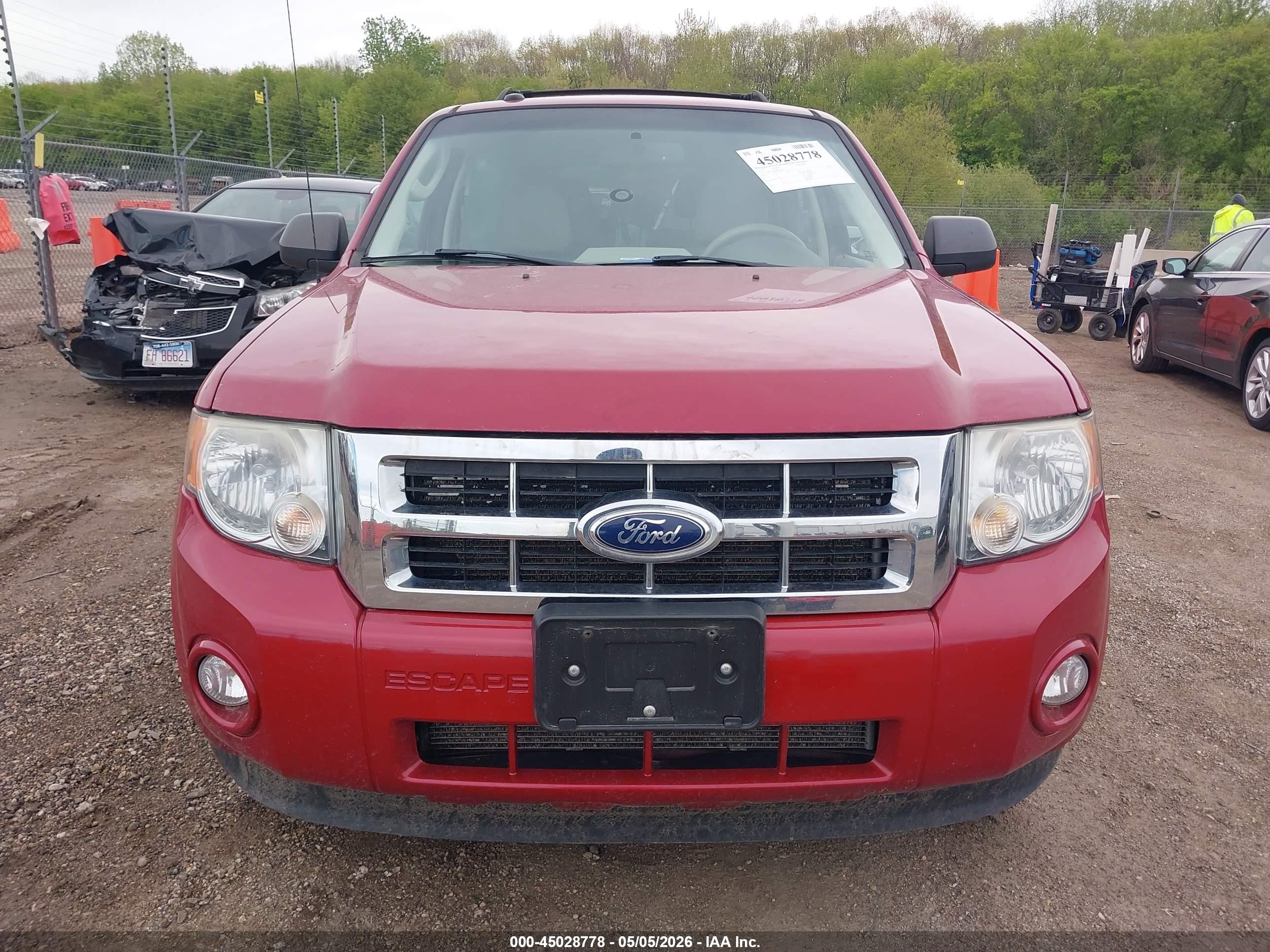 2011 Ford Escape Xlt Красный vin: 1FMCU9DG8BKB20676
