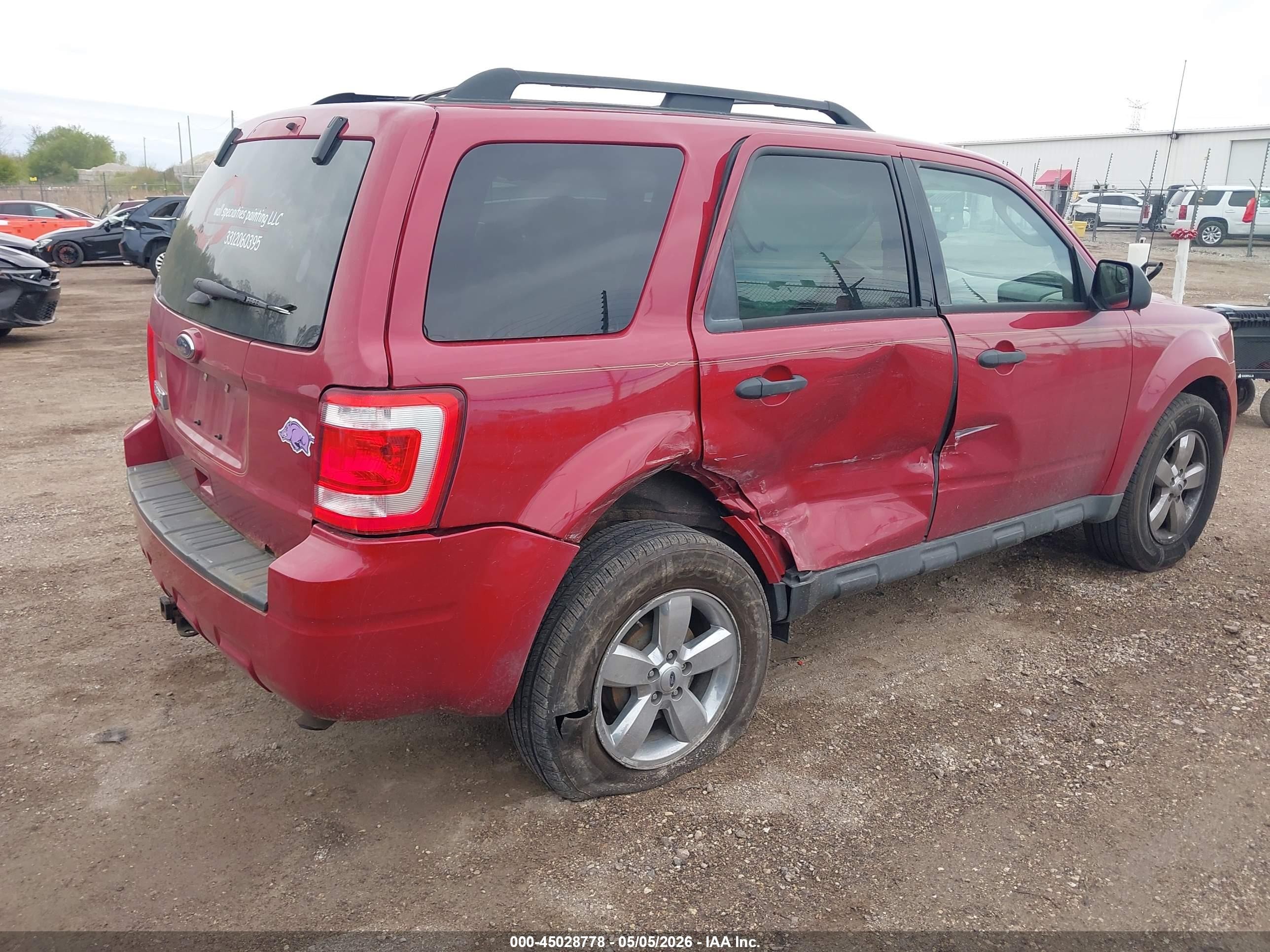 2011 Ford Escape Xlt Красный vin: 1FMCU9DG8BKB20676
