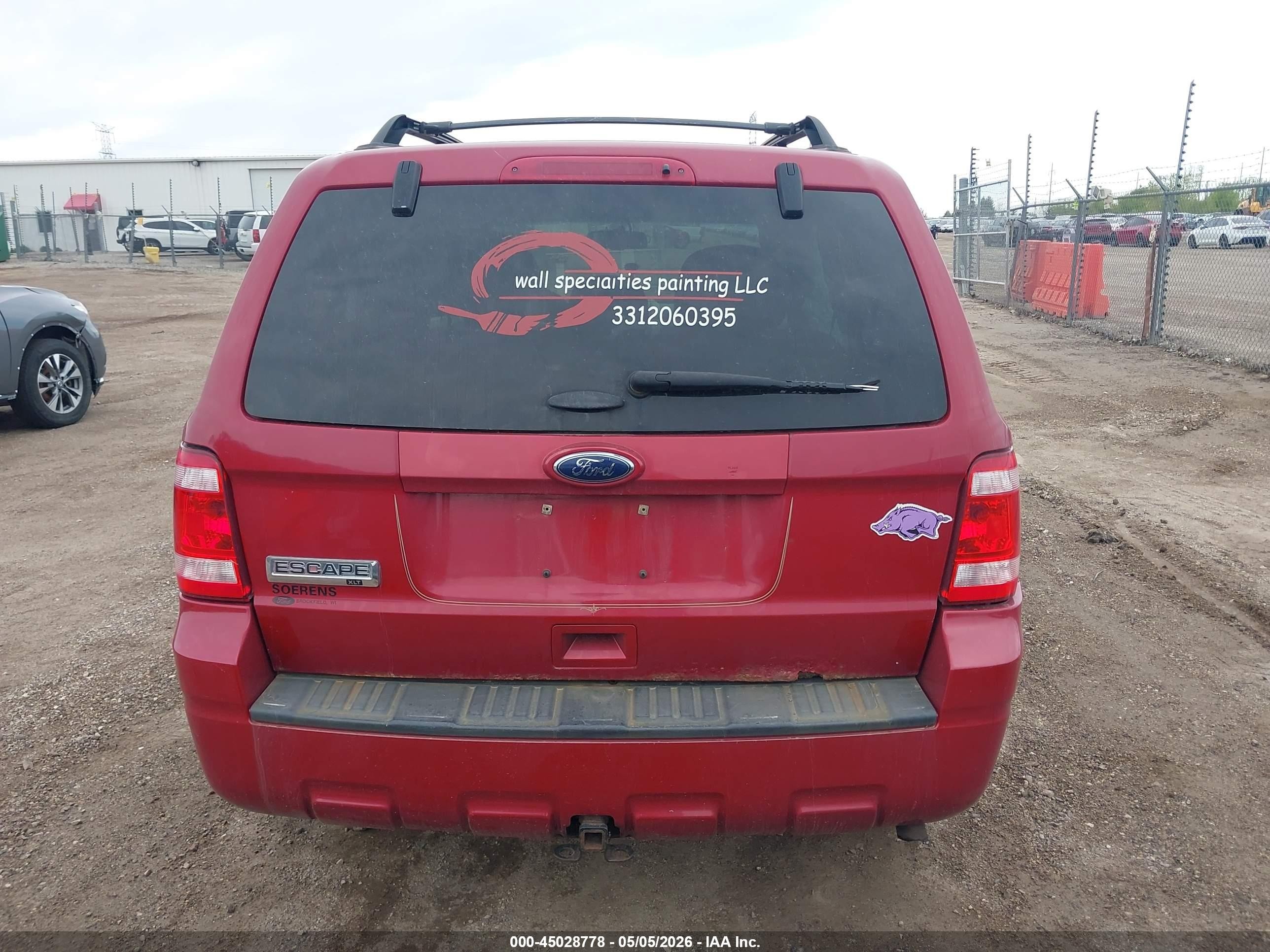 2011 Ford Escape Xlt Красный vin: 1FMCU9DG8BKB20676