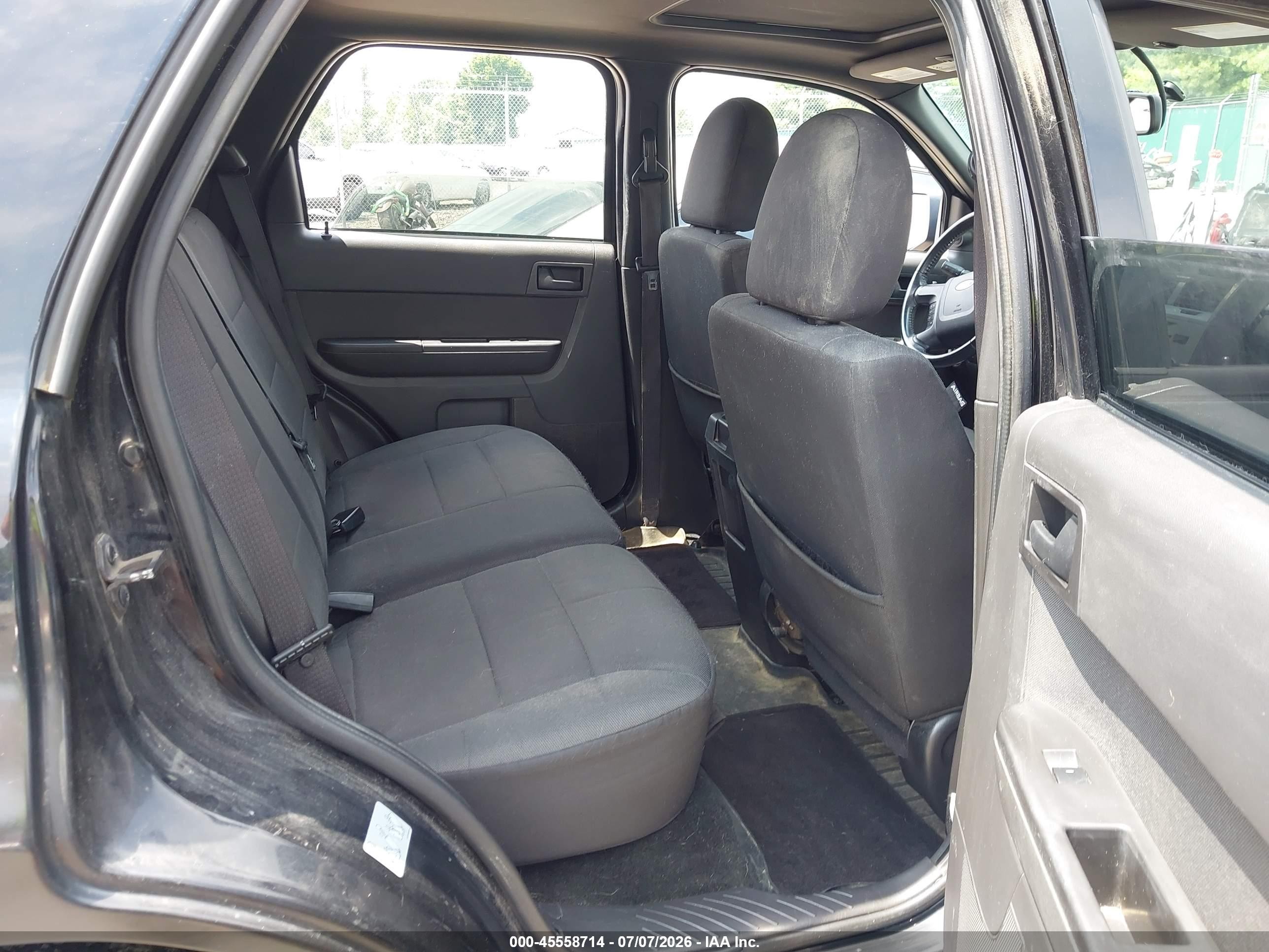 2012 Ford Escape Xlt Black vin: 1FMCU9DG8CKC34355