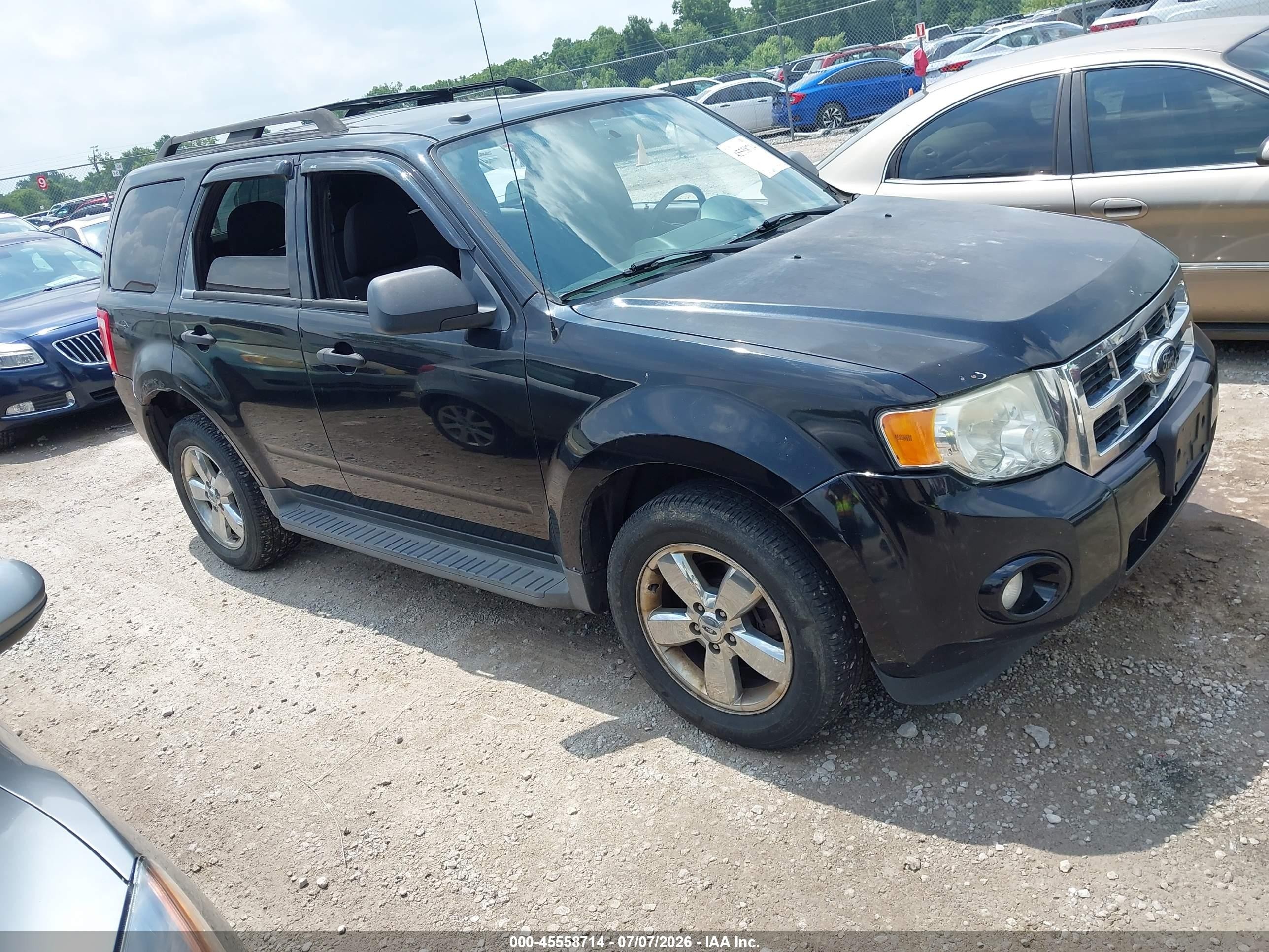 2012 Ford Escape Xlt Black vin: 1FMCU9DG8CKC34355