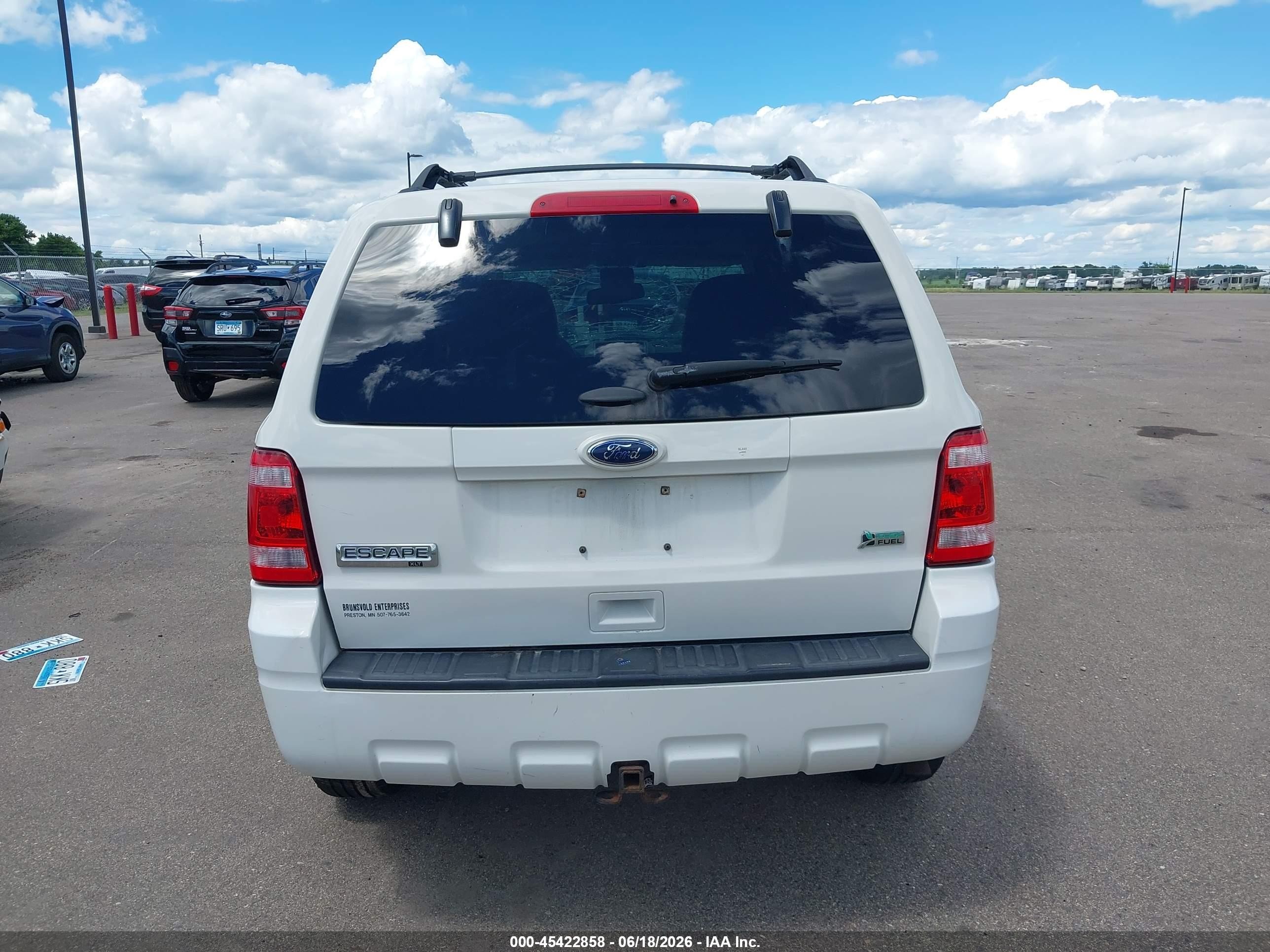 2012 Ford Escape Xlt White vin: 1FMCU9DG8CKC81174