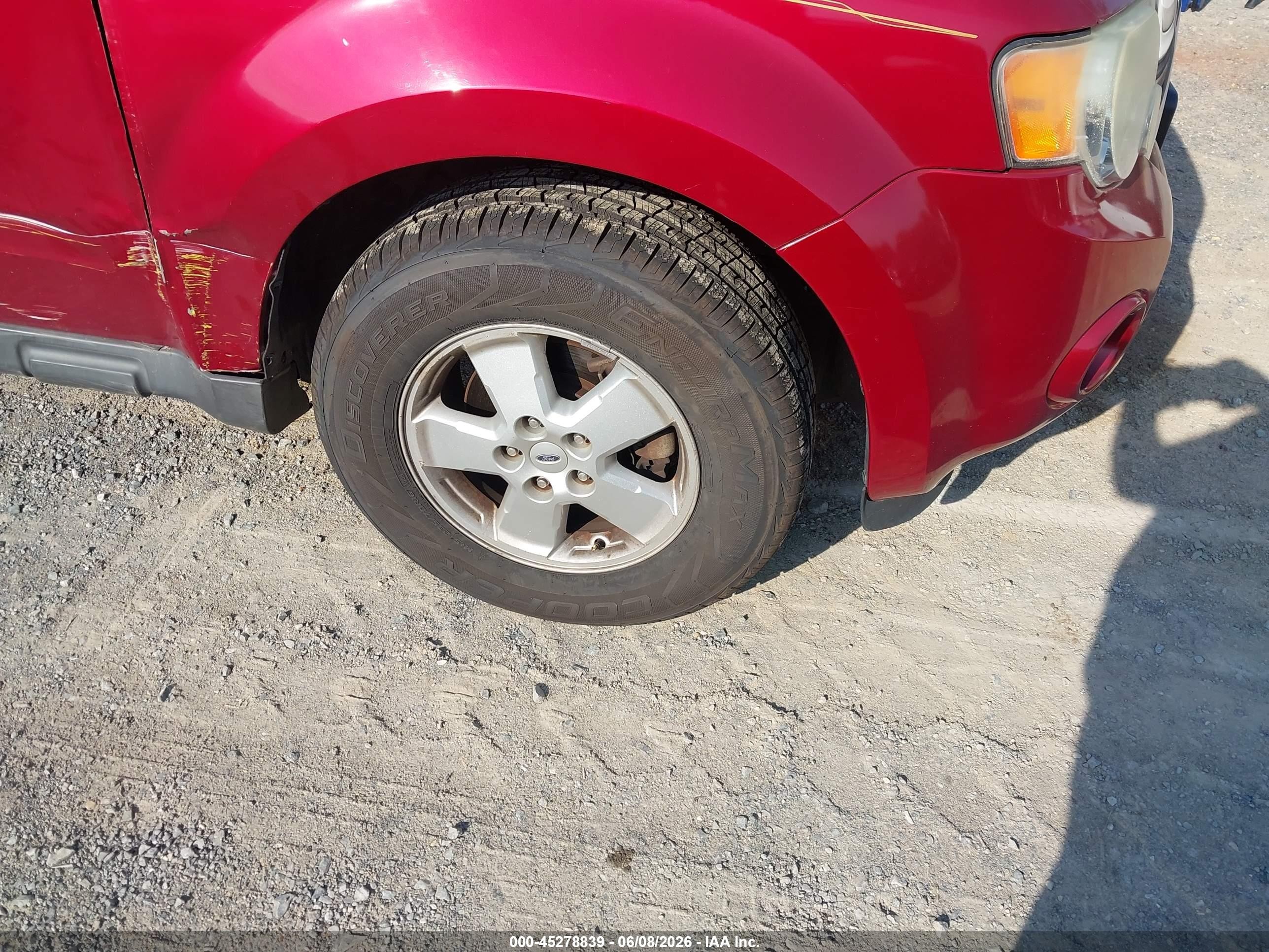2012 Ford Escape Xlt Red vin: 1FMCU9DG9CKB57060