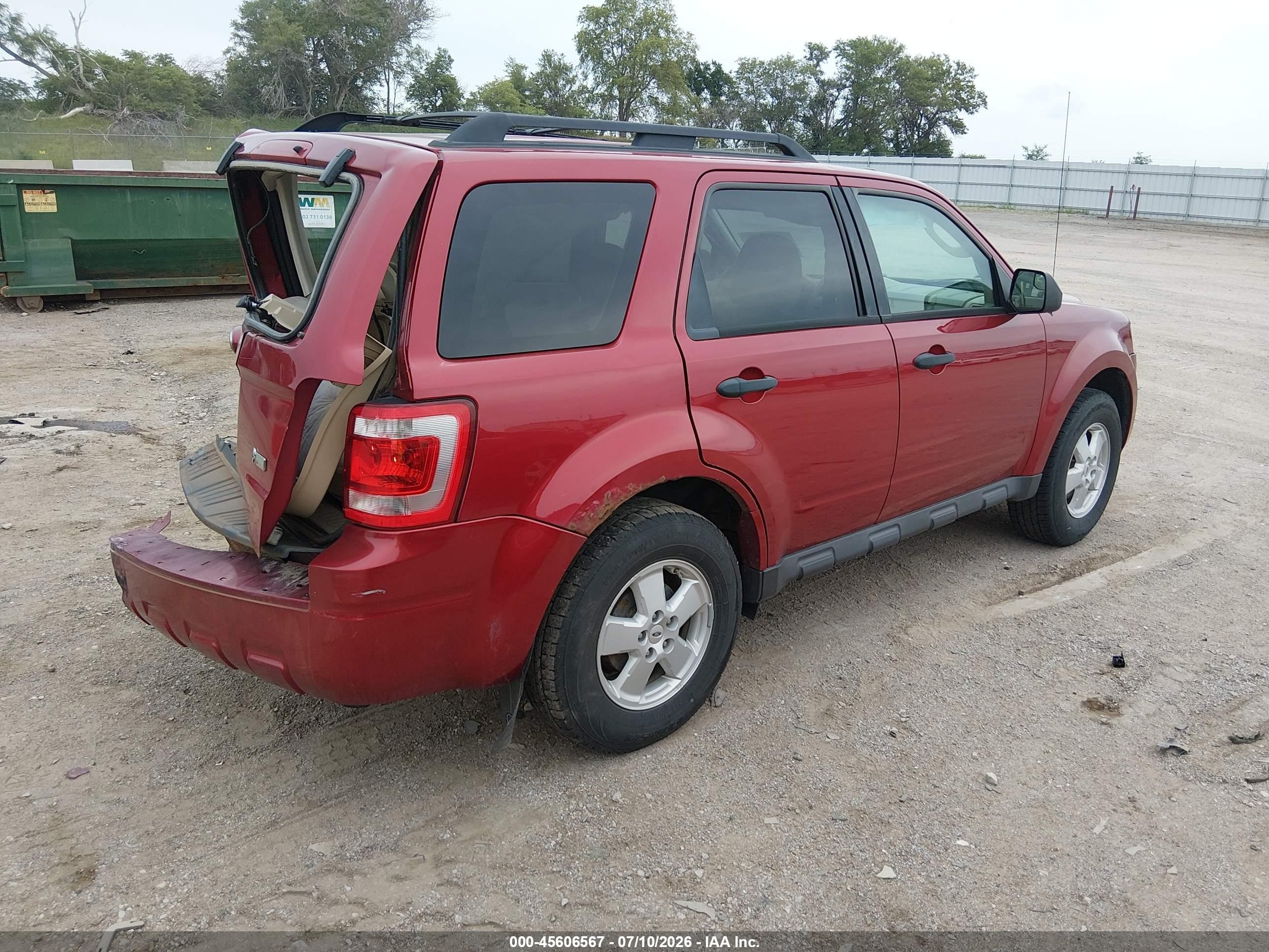 2012 Ford Escape Xlt Maroon vin: 1FMCU9DG9CKC25633
