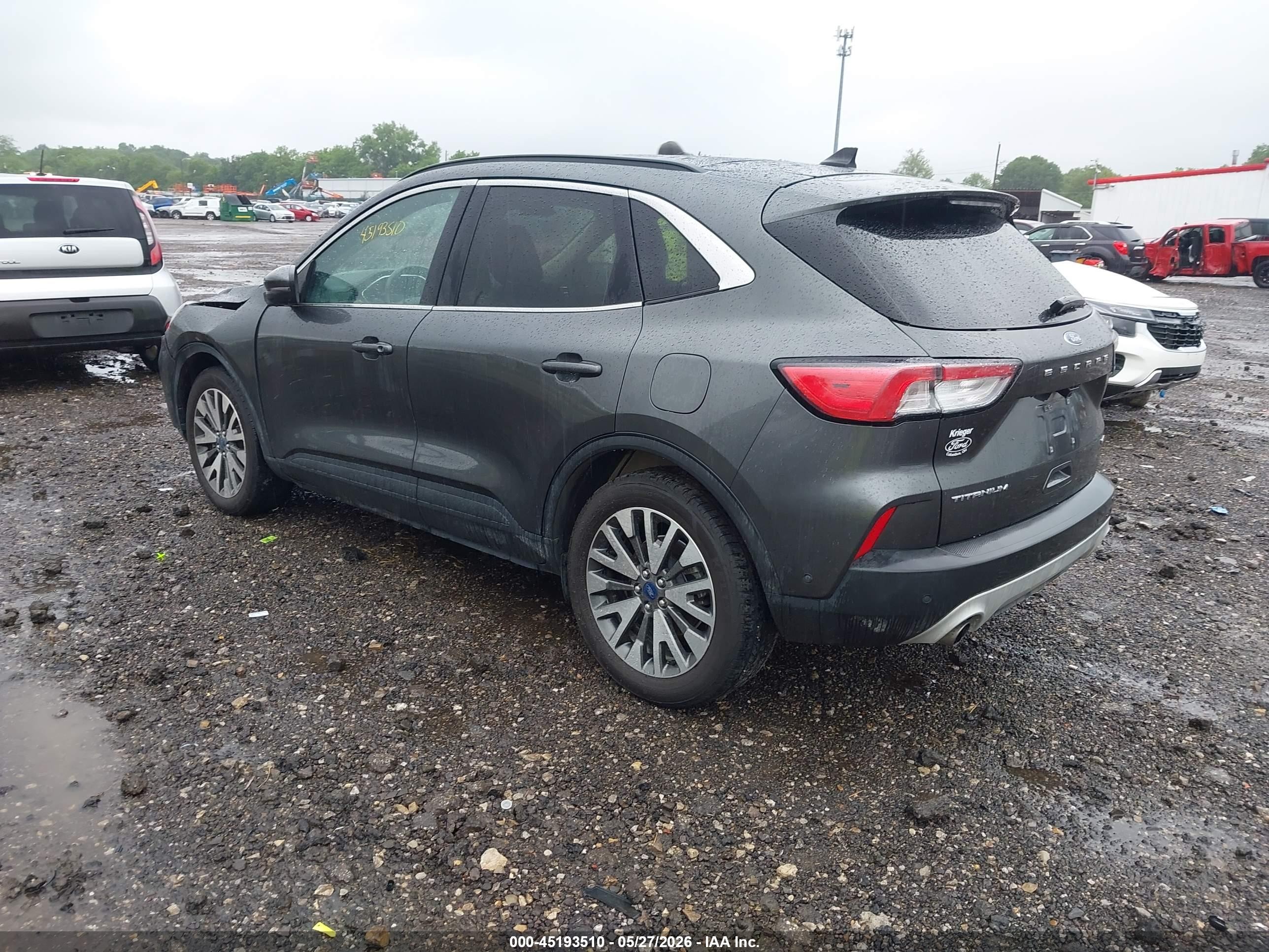 2020 Ford Escape Titanium Hybrid Gray vin: 1FMCU9DZ8LUB12584