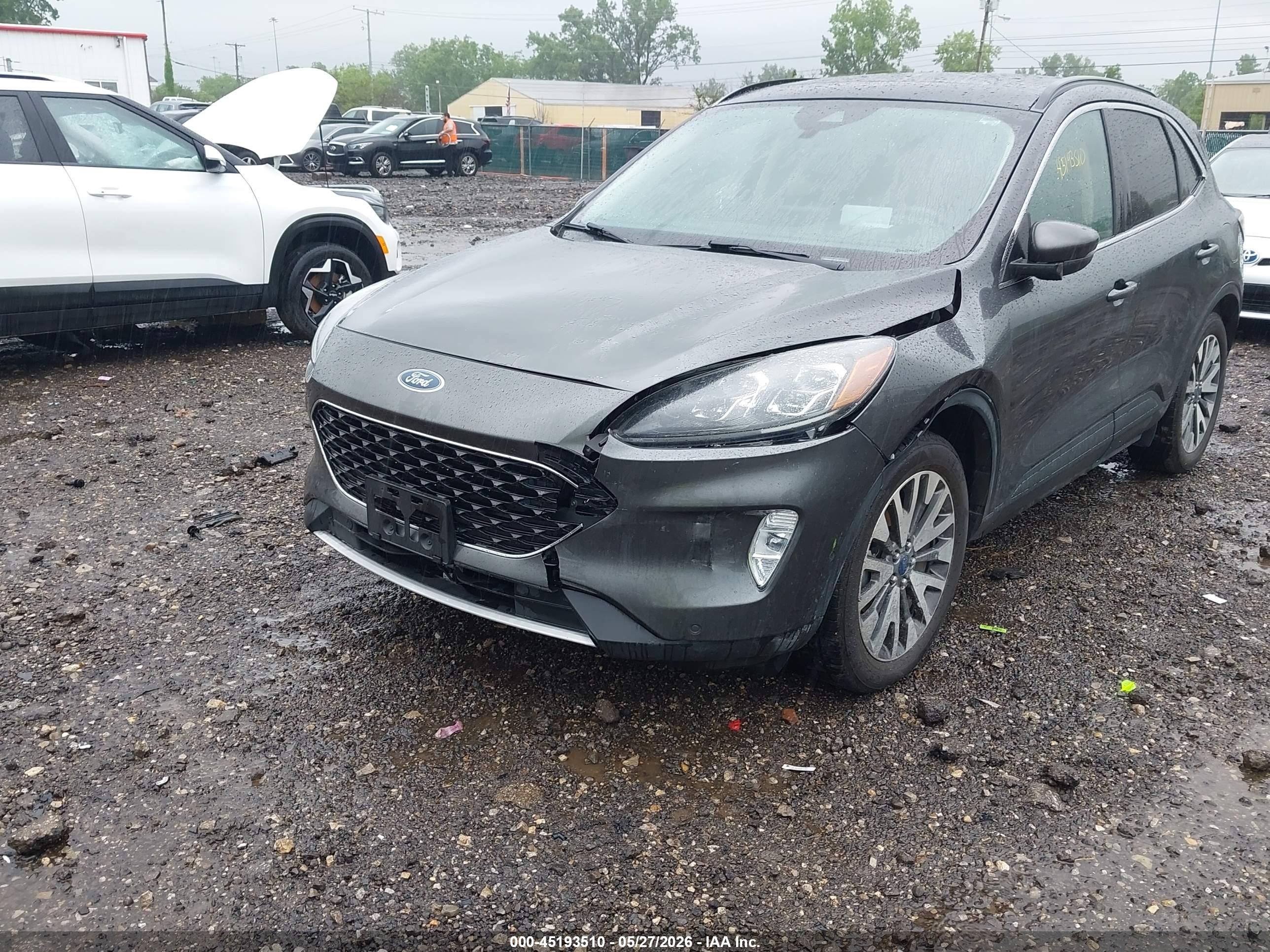 2020 Ford Escape Titanium Hybrid Gray vin: 1FMCU9DZ8LUB12584