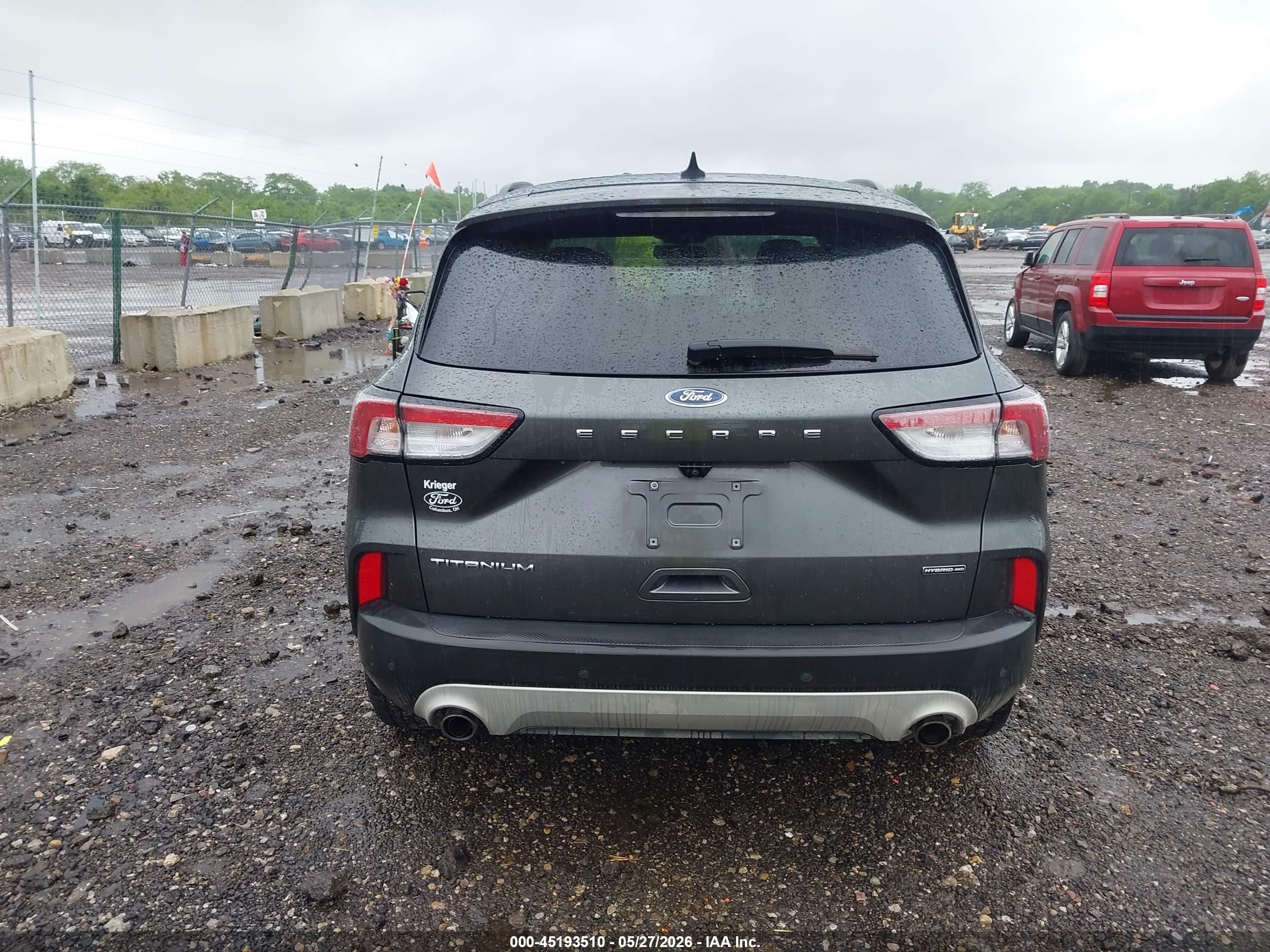 2020 Ford Escape Titanium Hybrid Gray vin: 1FMCU9DZ8LUB12584