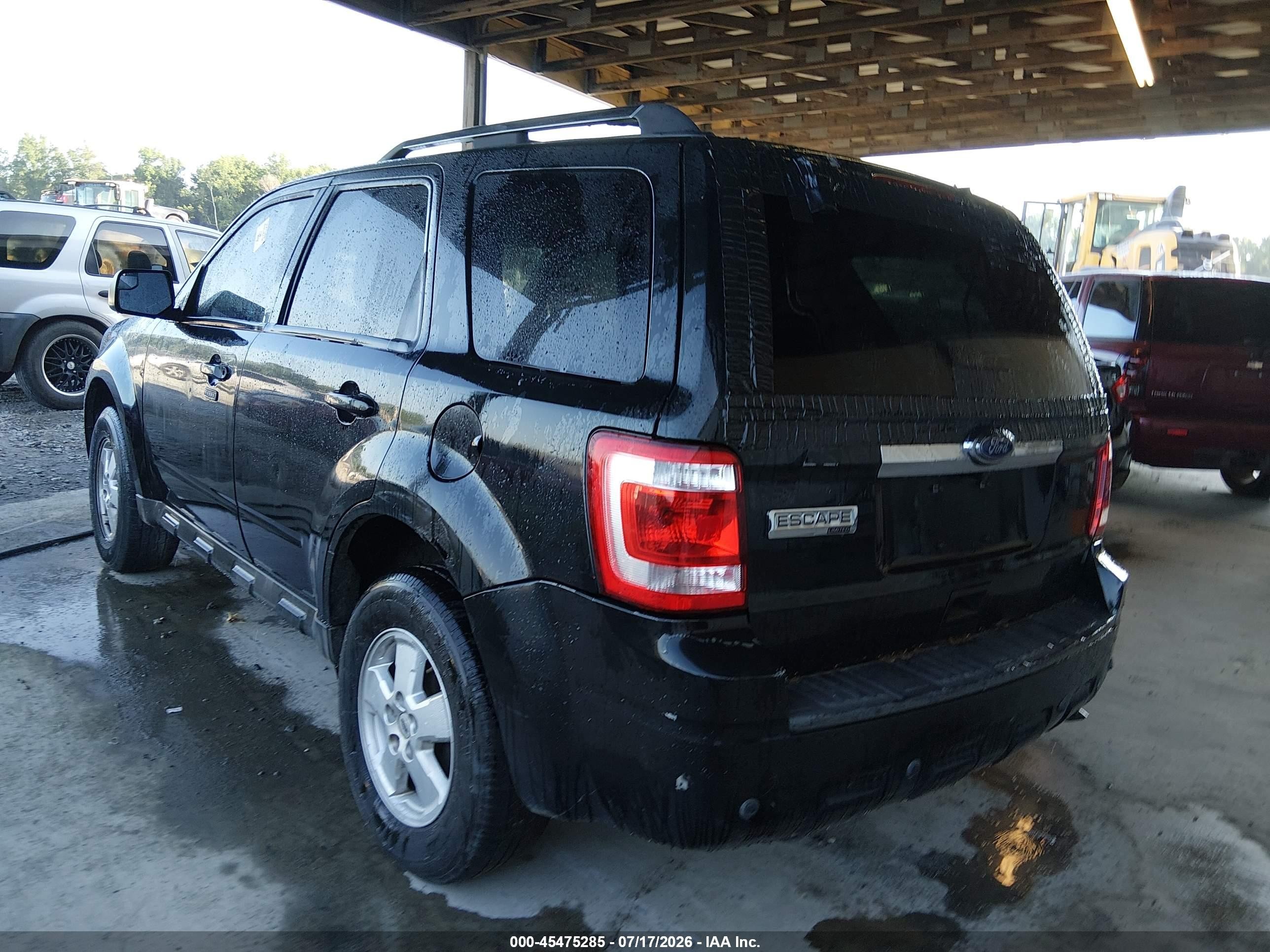 2011 Ford Escape Limited Black vin: 1FMCU9E70BKA39475