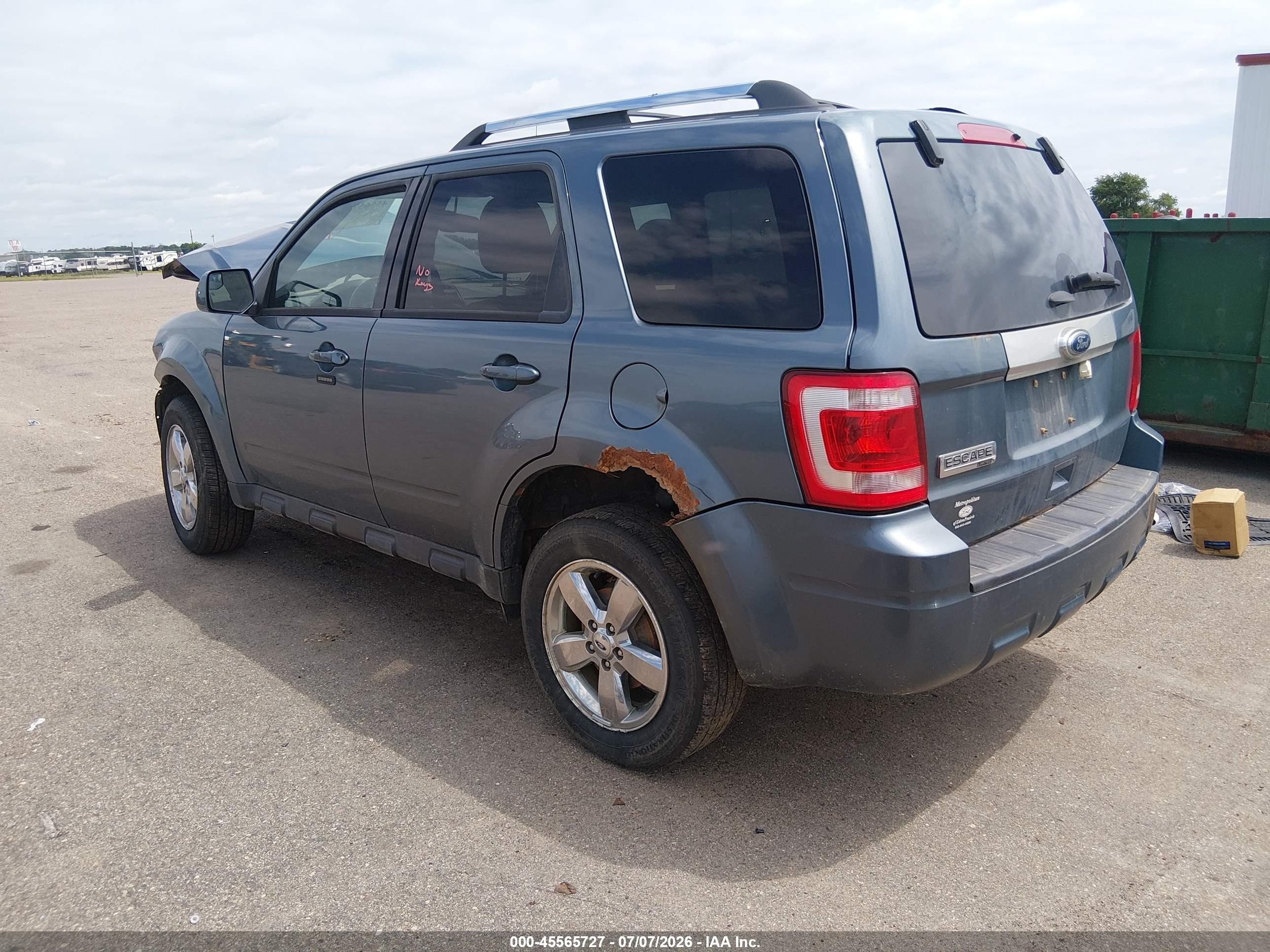 2012 Ford Escape Limited Blue vin: 1FMCU9E70CKC08041