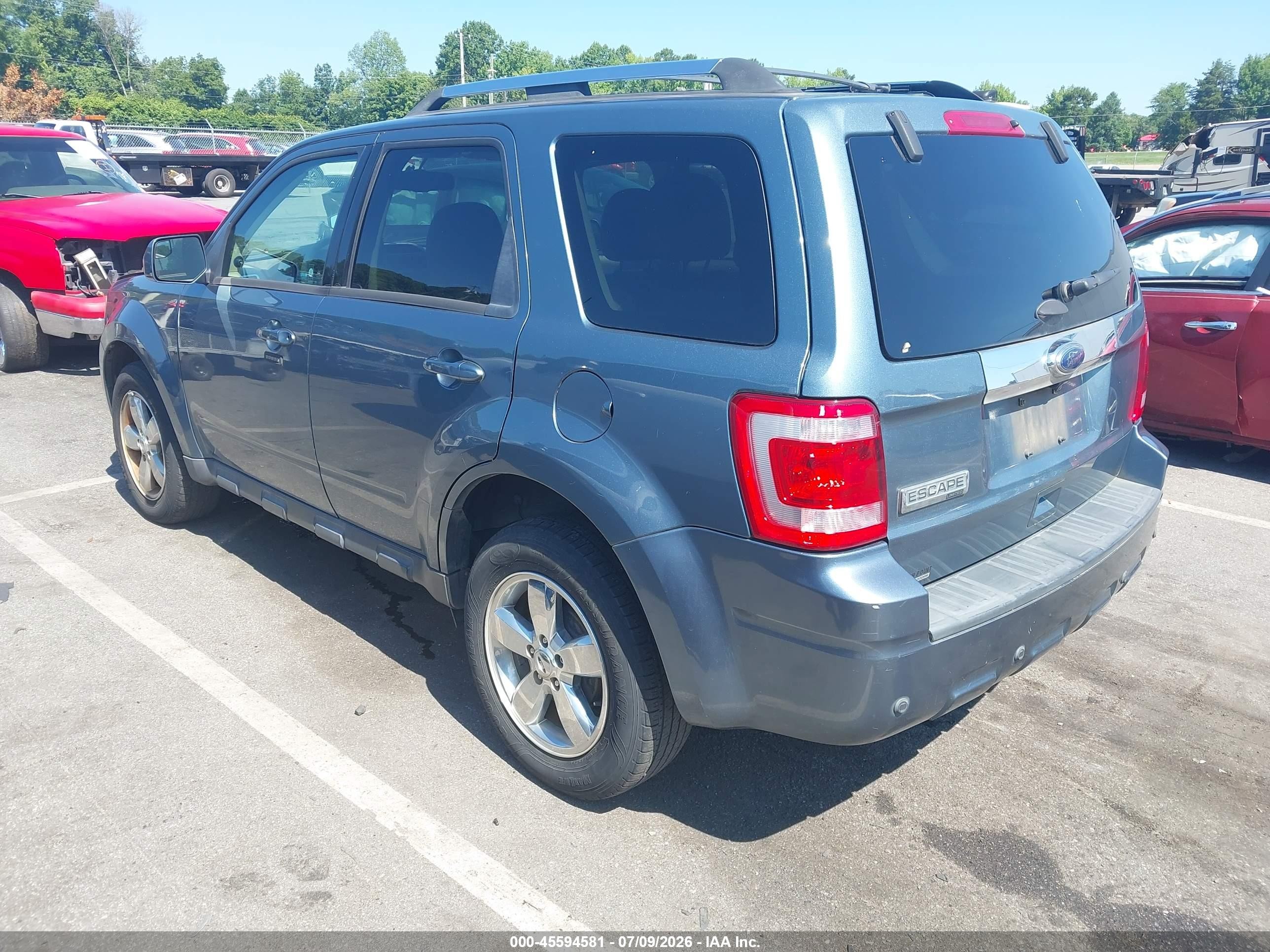 2011 Ford Escape Limited Blue vin: 1FMCU9E71BKC22528