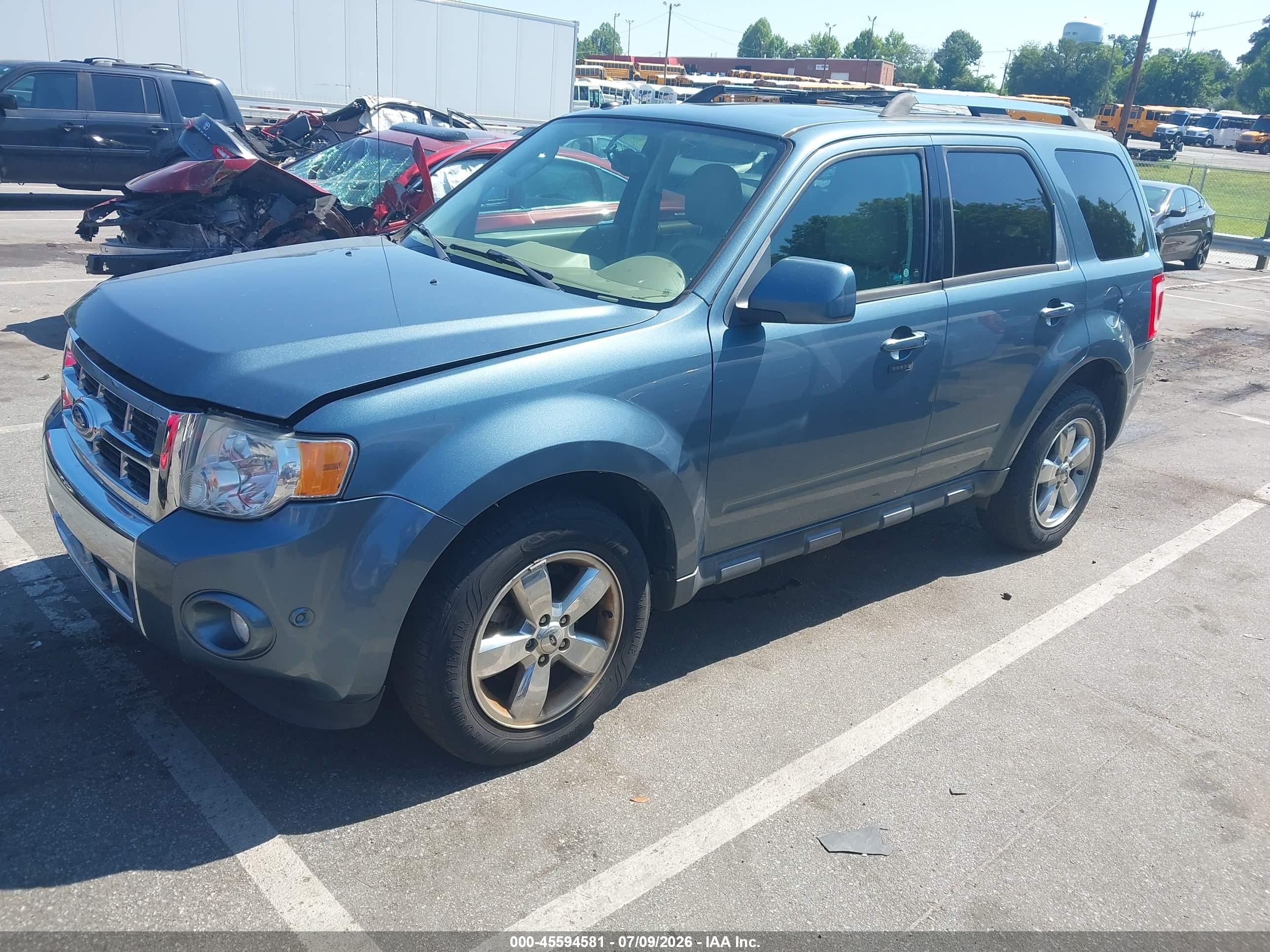 2011 Ford Escape Limited Blue vin: 1FMCU9E71BKC22528