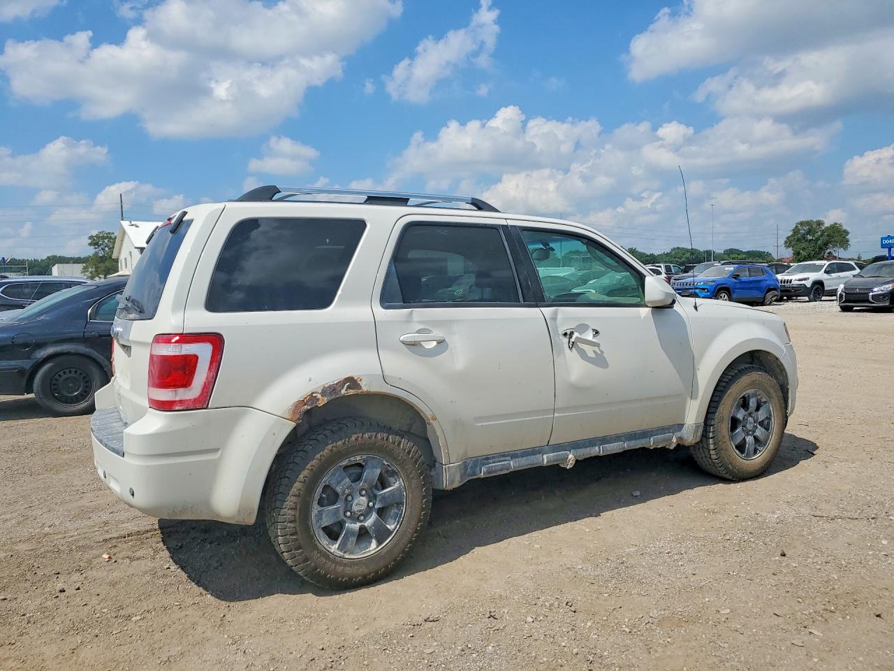 2012 Ford Escape Limited White vin: 1FMCU9E71CKA89657