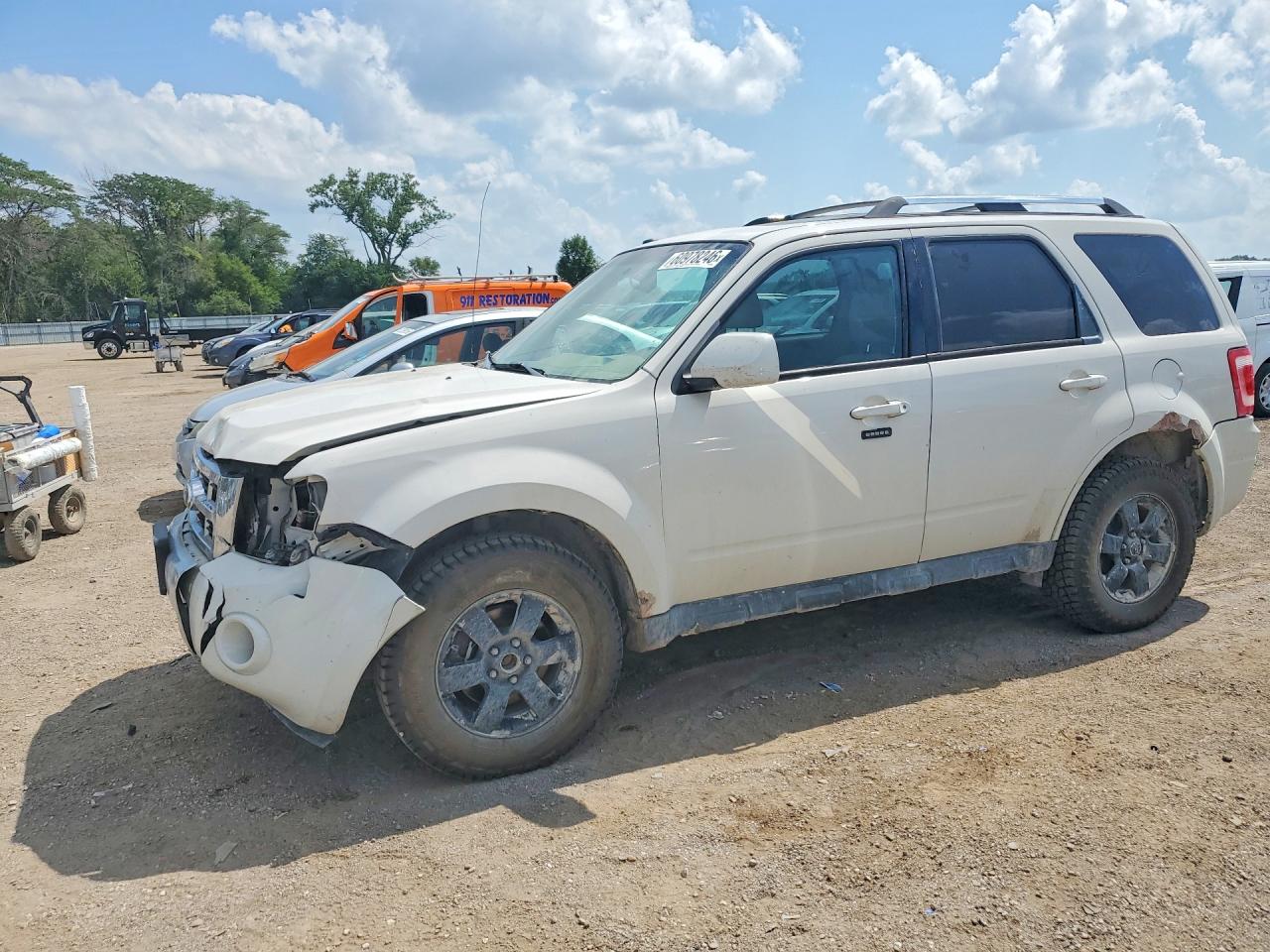2012 Ford Escape Limited White vin: 1FMCU9E71CKA89657