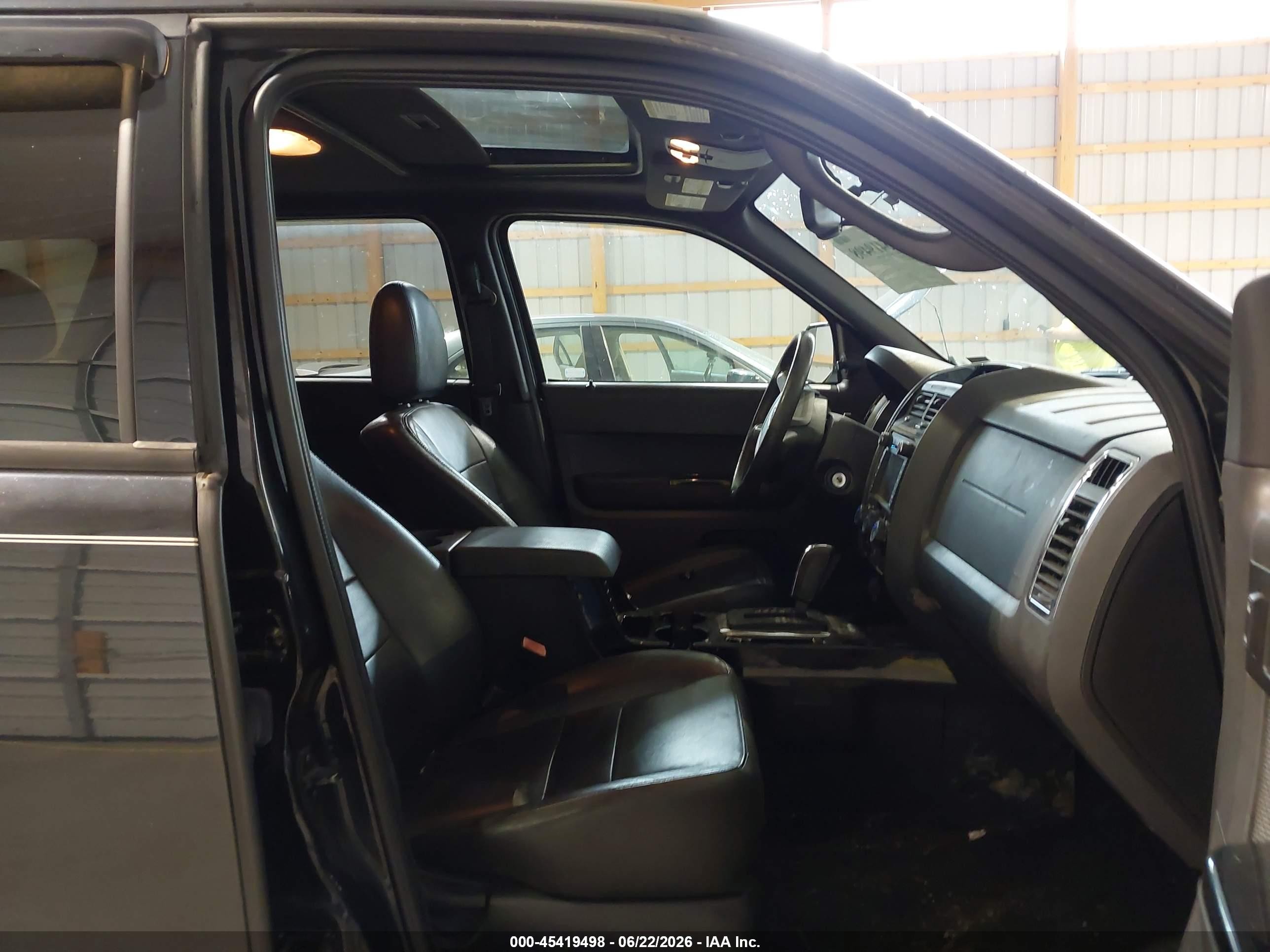2011 Ford Escape Limited Black vin: 1FMCU9E72BKC03809