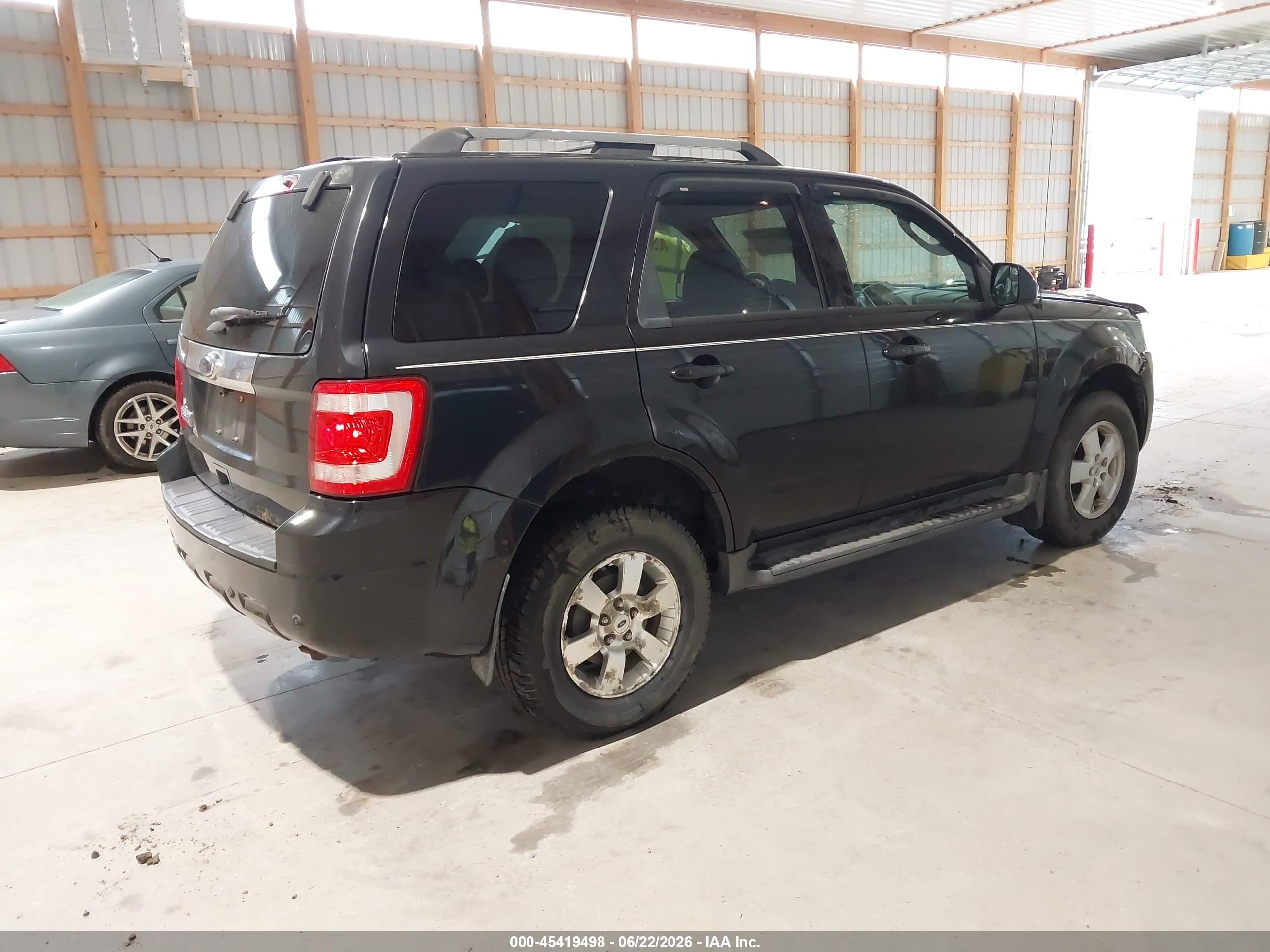 2011 Ford Escape Limited Black vin: 1FMCU9E72BKC03809